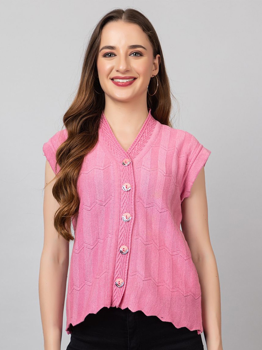 

TYSORT Women Cardigan, Pink