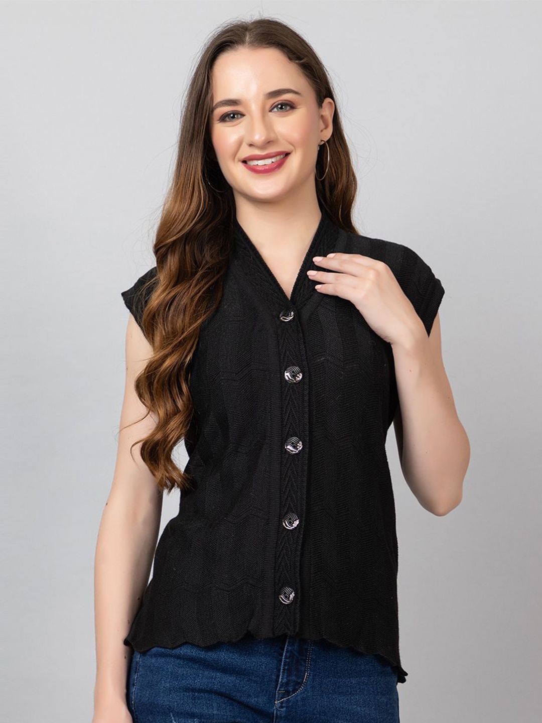 

TYSORT Women Sweater Vest, Black