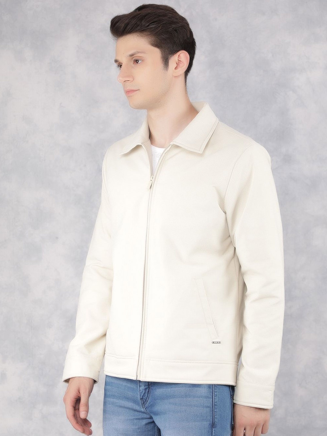 

Crimsoune Club Men Lightweight Tailored Jacket, Cream