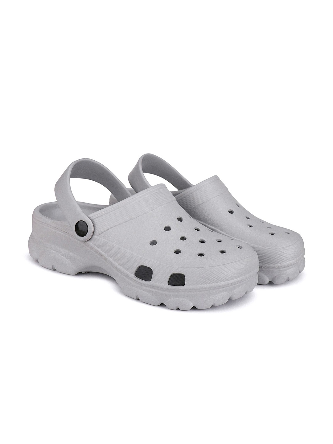 

BERSACHE Men Self Design Backstrap Slip On Clogs, Grey