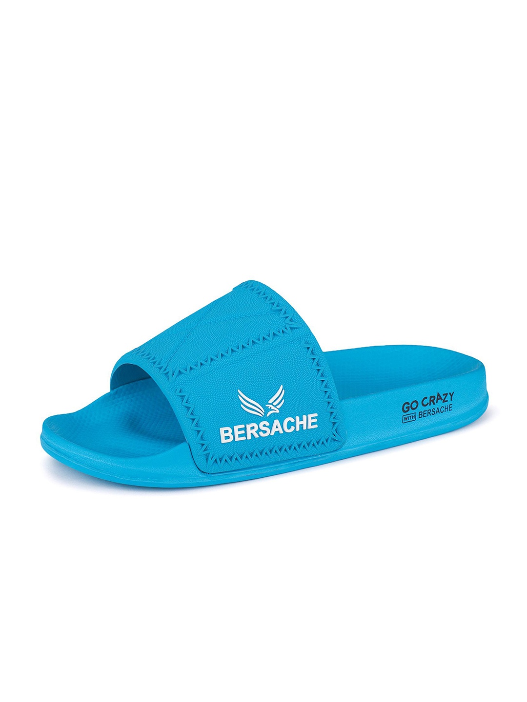 

BERSACHE Men Printed Sliders, Blue