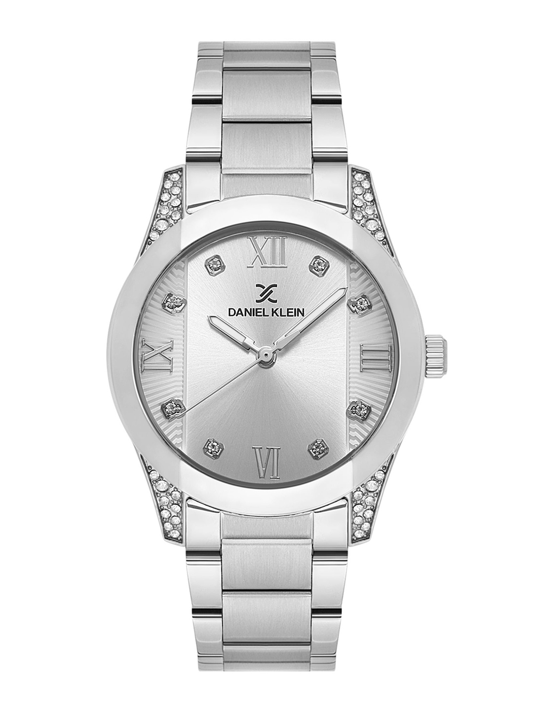 

Daniel Klein Women Embellished Dial & Bracelet Style Straps Analogue Watch DK.1.13731-1, Silver