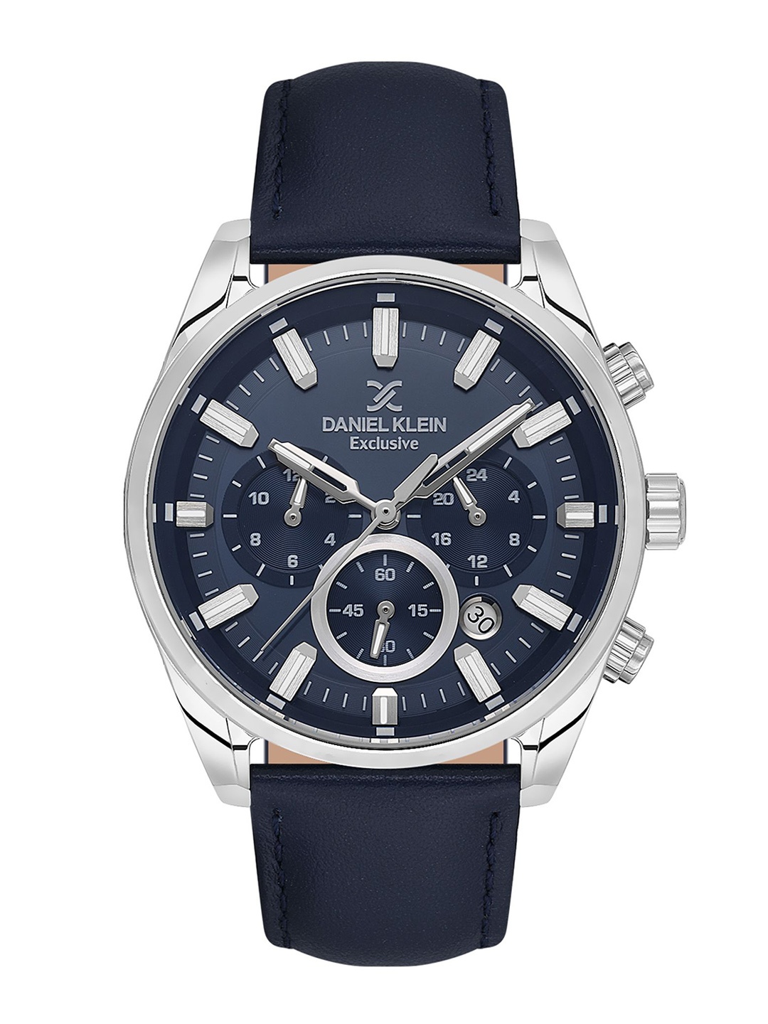 

Daniel Klein Men Dial & Leather Straps Analogue Watch DK.1.13741-2, Blue