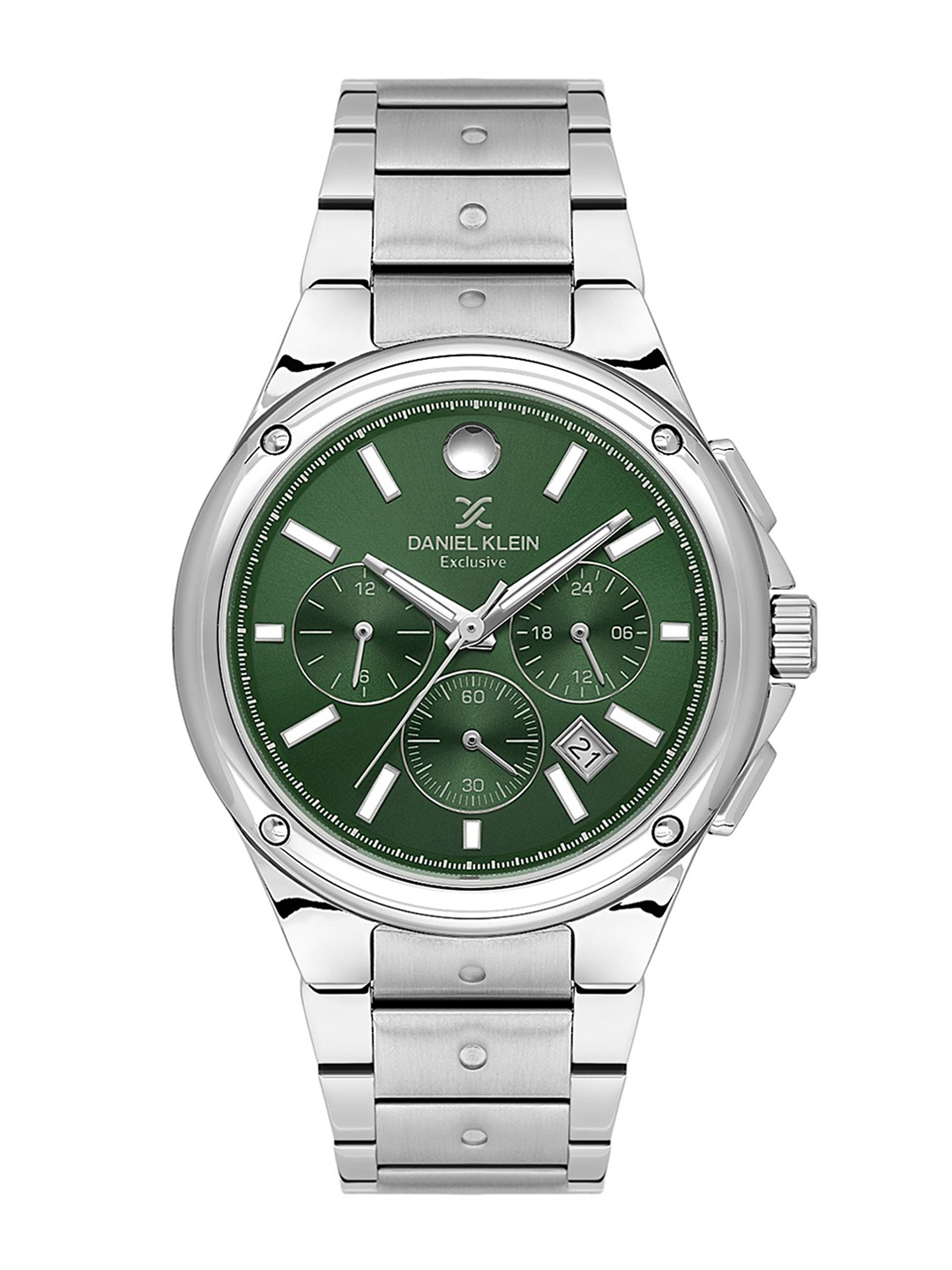 

Daniel Klein Men Dial & Bracelet Style Straps Analogue Watch DK.1.13746-4, Green