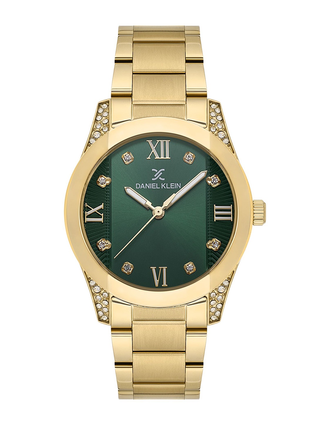 

Daniel Klein Women Embellished Dial & Bracelet Style Straps Analogue Watch DK.1.13731-3, Green