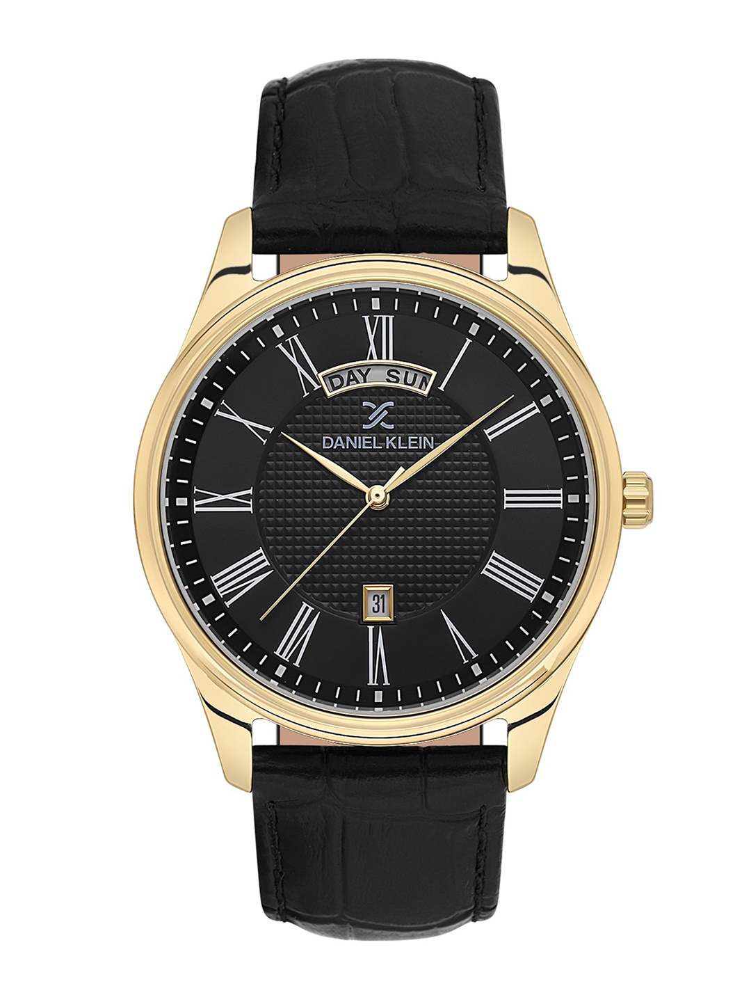 

Daniel Klein Men Dial & Leather Straps Analogue Watch DK.1.13738-5, Black