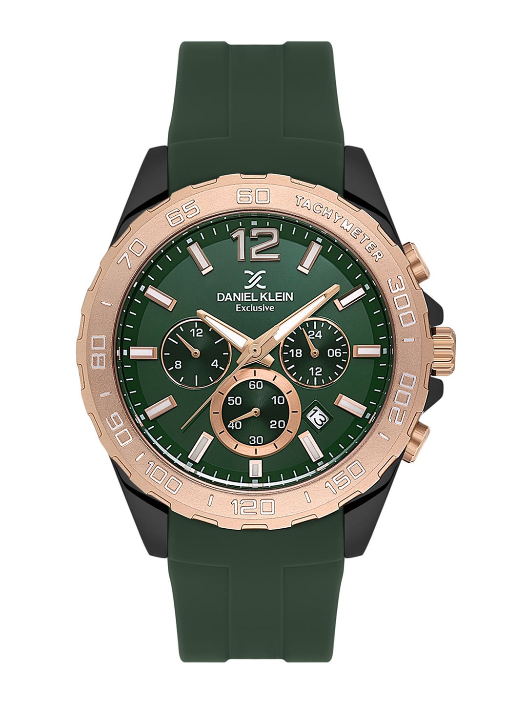 

Daniel Klein Men Patterned Dial & Straps Analogue Watch DK.1.13742-4, Green