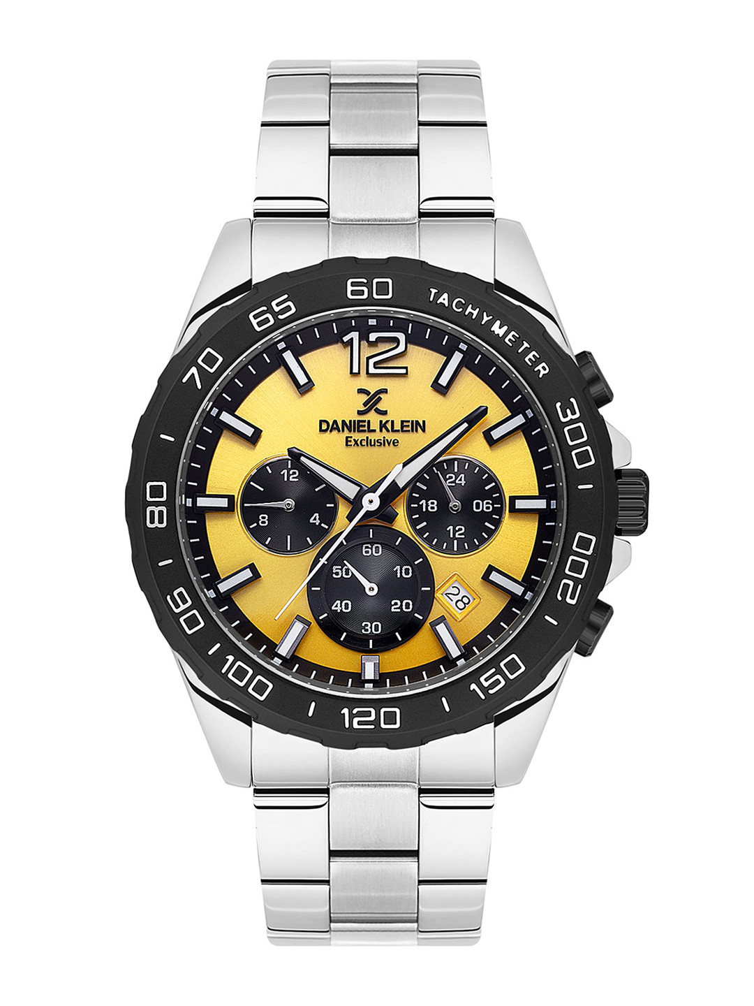 

Daniel Klein Men Dial & Bracelet Style Straps Analogue Watch DK.1.13743-3, Yellow
