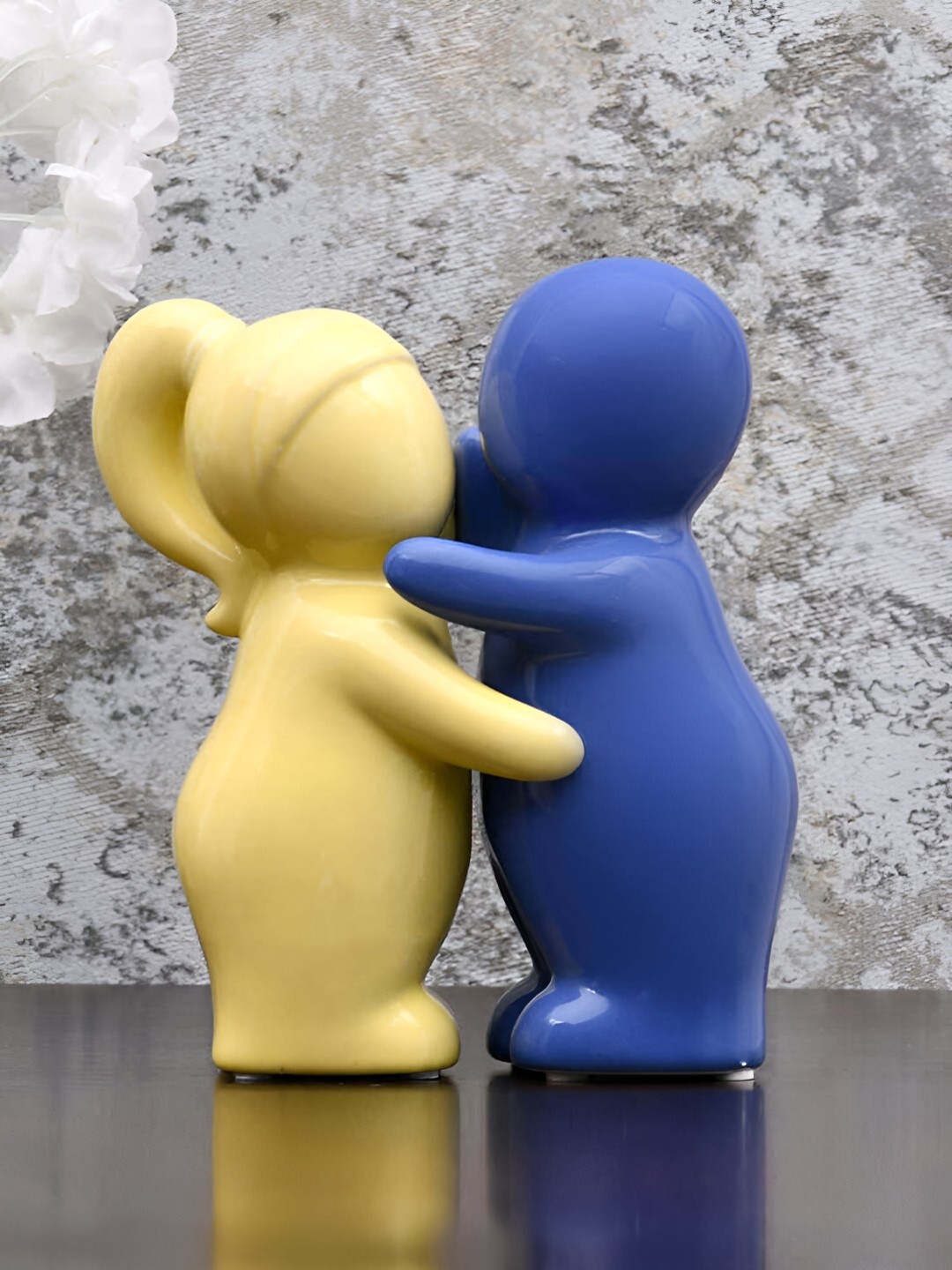 

Athome by Nilkamal Yellow & Blue Figurine Showpiece