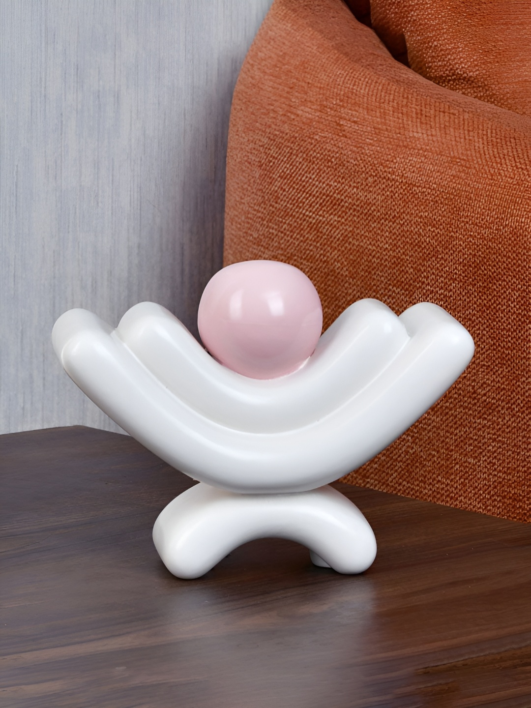 

Athome by Nilkamal White & Pink Small Figurine Showpiece