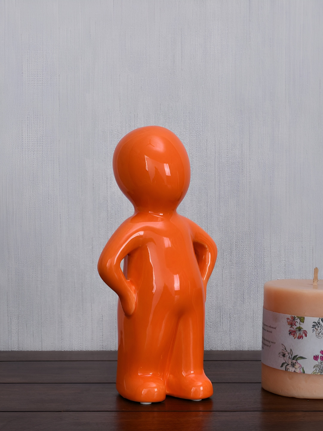 

Athome by Nilkamal Orange Figurine Showpiece
