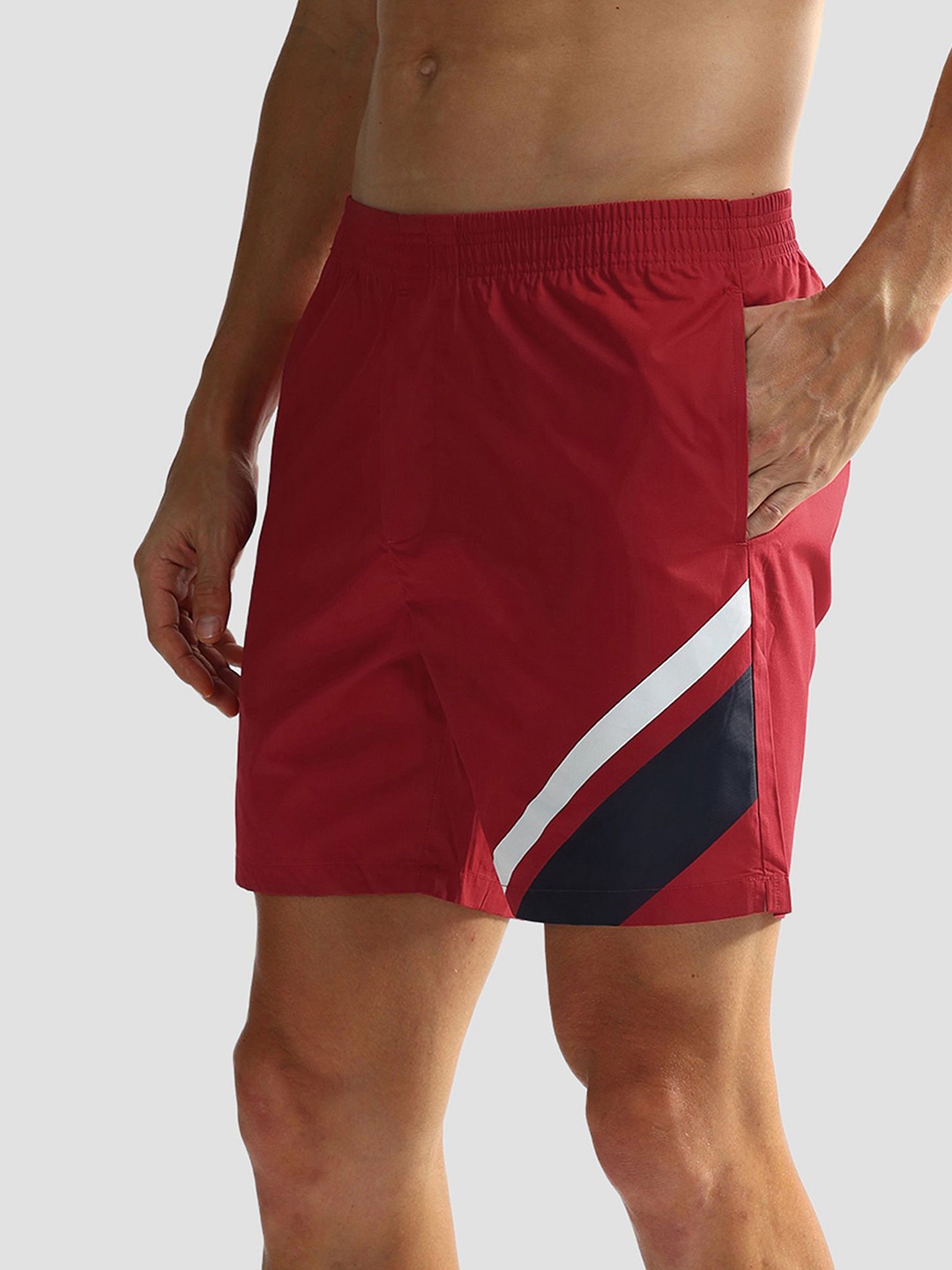 

U.S. Polo Assn. Men Mid-Rise Pure Cotton Boxers OEX06-125-PL, Red