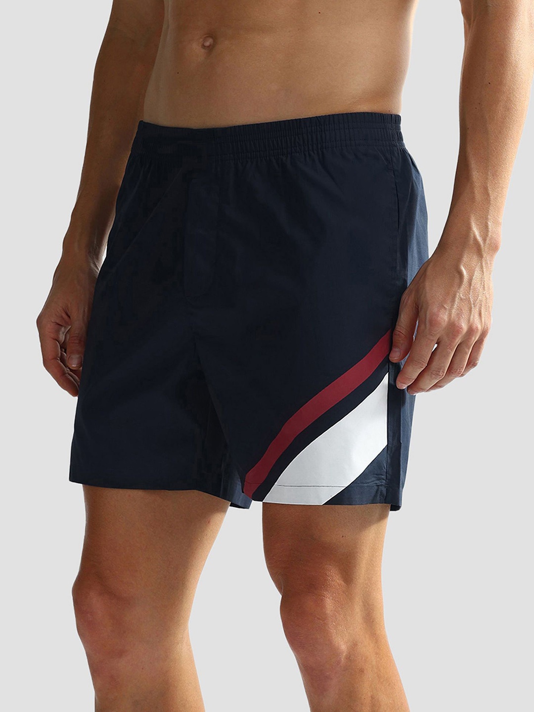 

U.S. Polo Assn. Men Mid Rise Cotton Boxer Shorts OEX06-195-PL, Navy blue