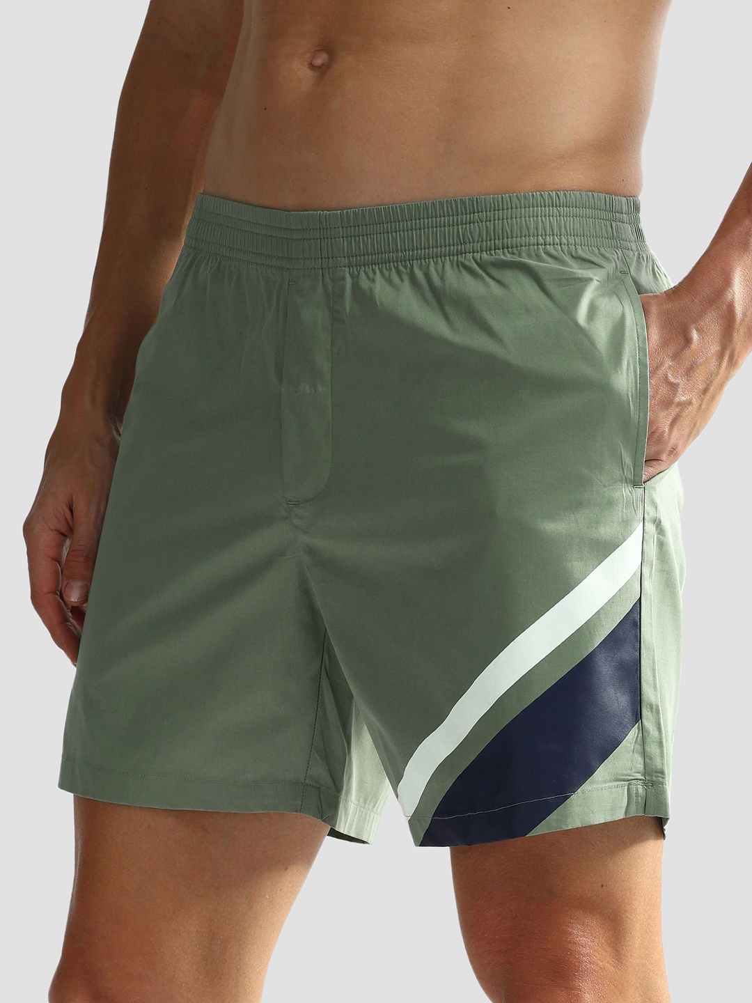 

U.S. Polo Assn. Men Mid-Rise Cotton Boxers OEX06-D25-PL, Green