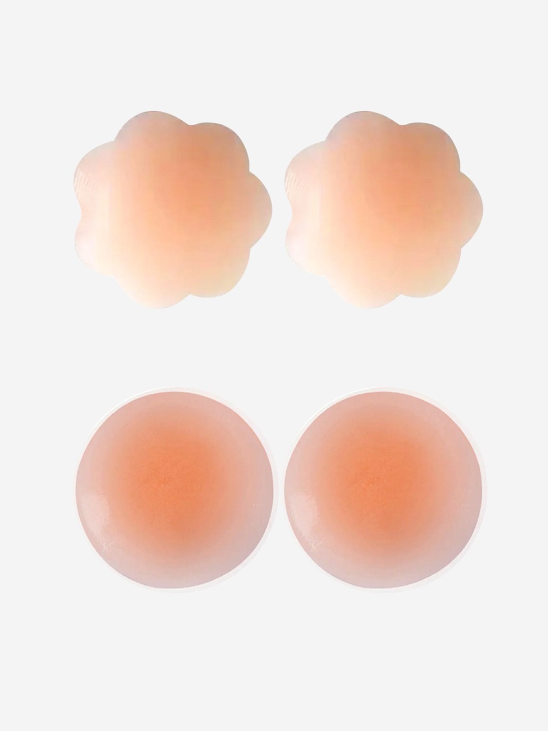

COLOR STYLE Women Strapless 2 Pcs Stick-On Lingerie accessories, Beige