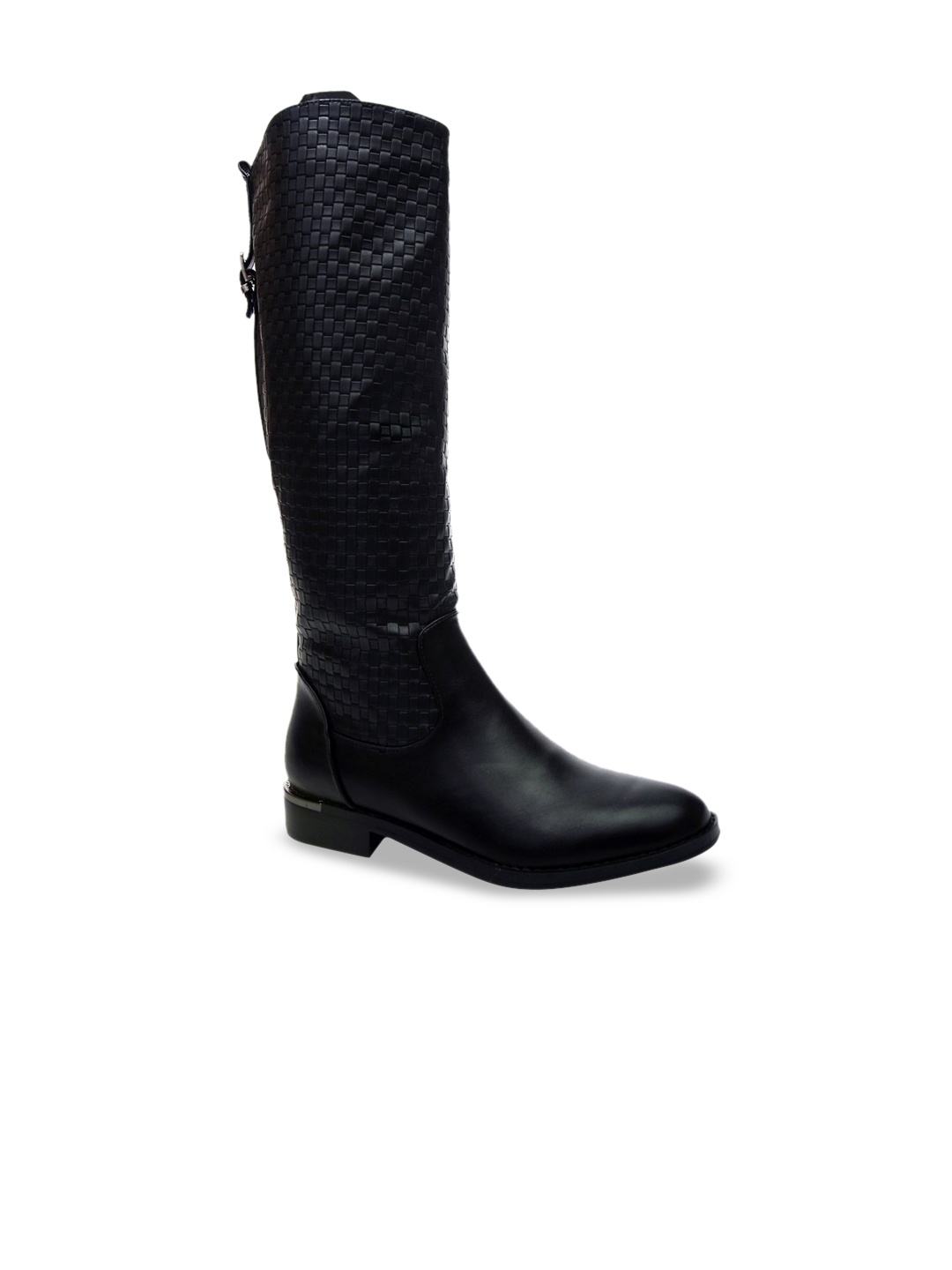 

Ronnie Grey Women Textured Block-Heeled Chunky Boots, Black