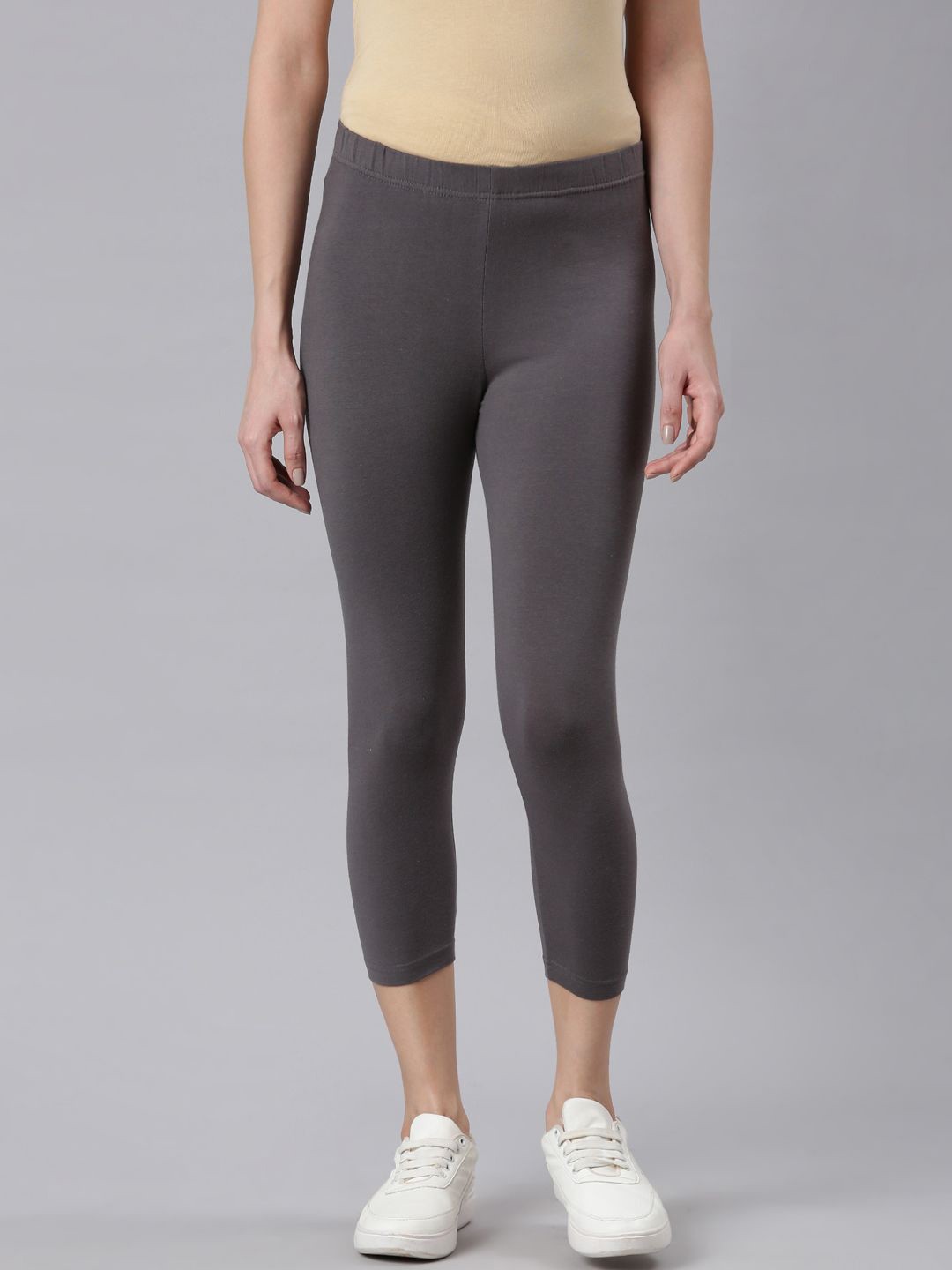 

DIXCY SCOTT Slimz Three-Fourth Length Leggings, Grey