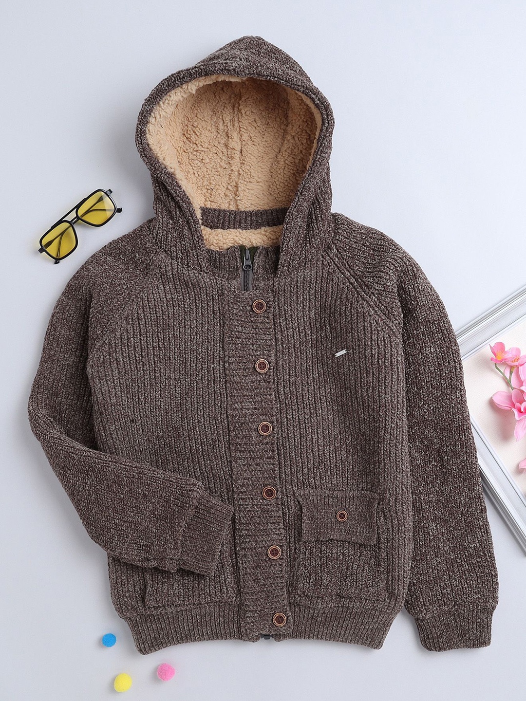 

Yellow Apple Boys Quirky Woollen, Olive