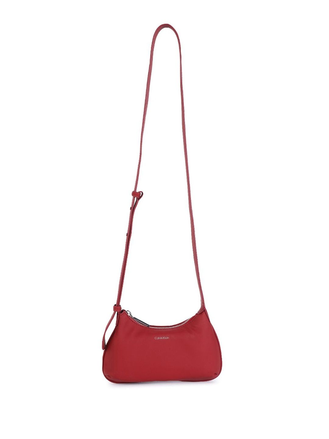 

Calvin Klein PU Women Structured Sling Bag, Red