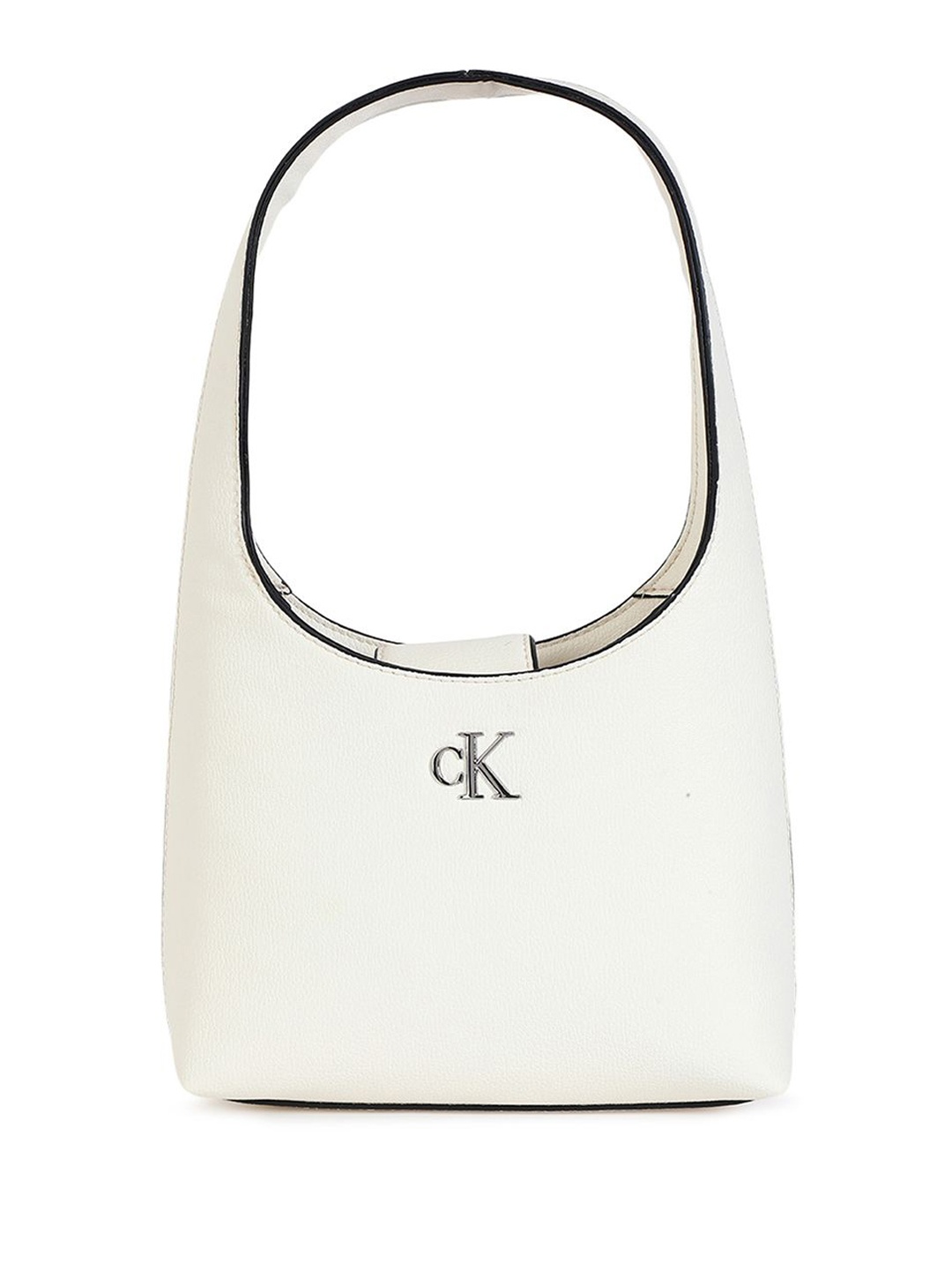 Calvin Klein Womens Shopper Hobo Bag, White