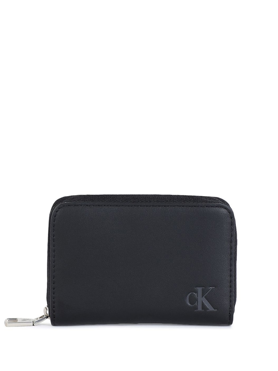 

Calvin Klein Women PU Zip Around Wallet, Black