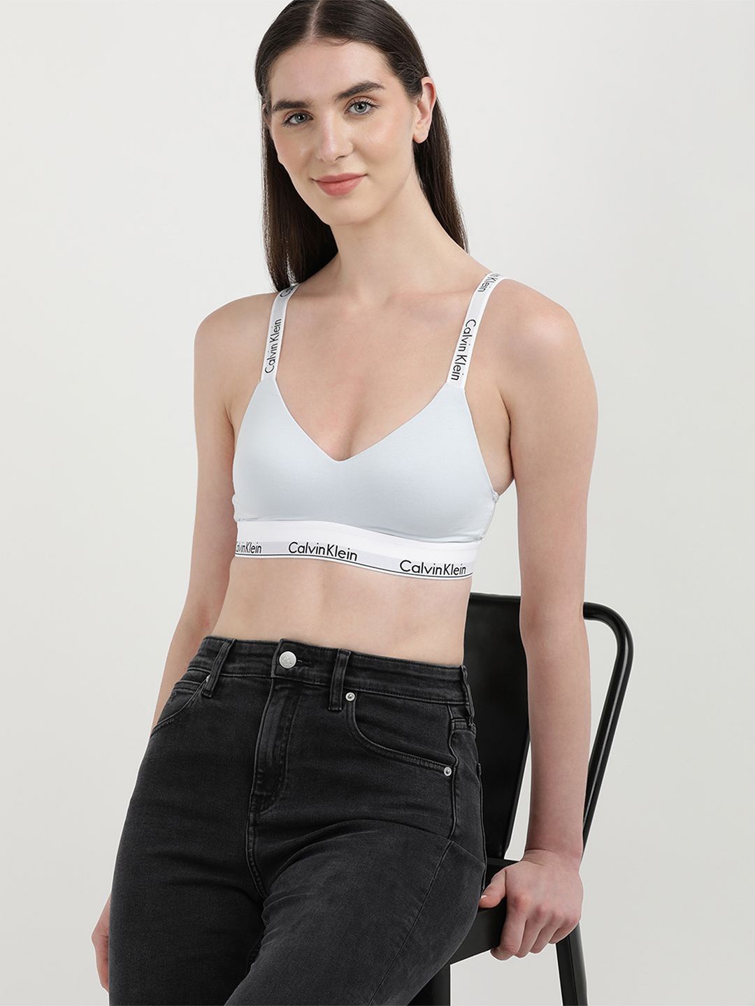 

Calvin Klein Underwear Full Coverage Bralette Bra, White