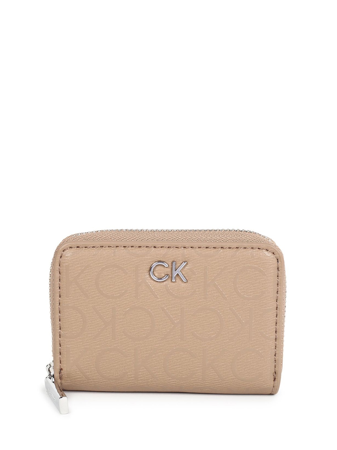 

Calvin Klein Women Printed Zip Around Wallet, Beige