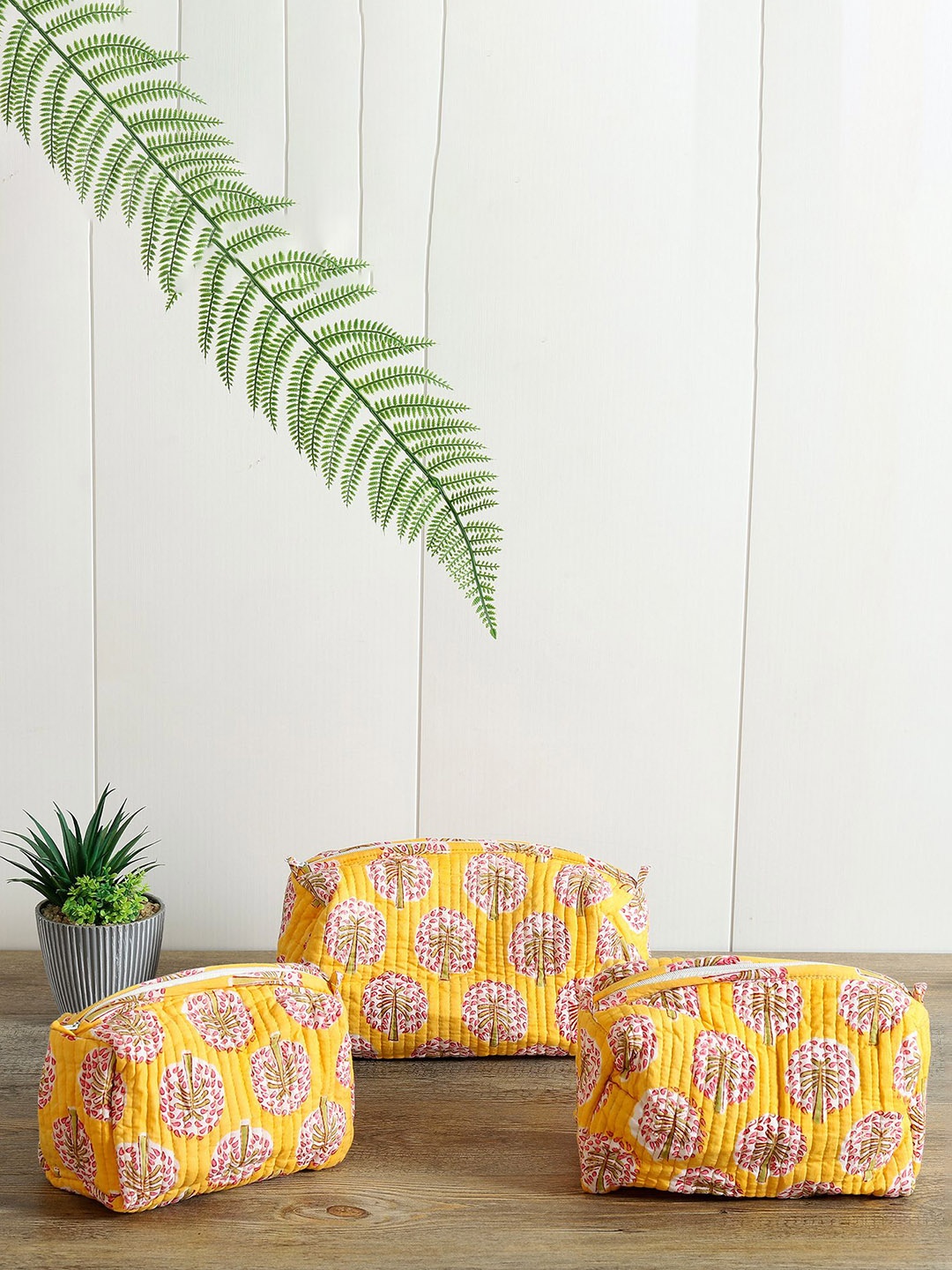 

HANDICRAFT PALACE Printed Shopper Sling Bag with Tasselled, Yellow