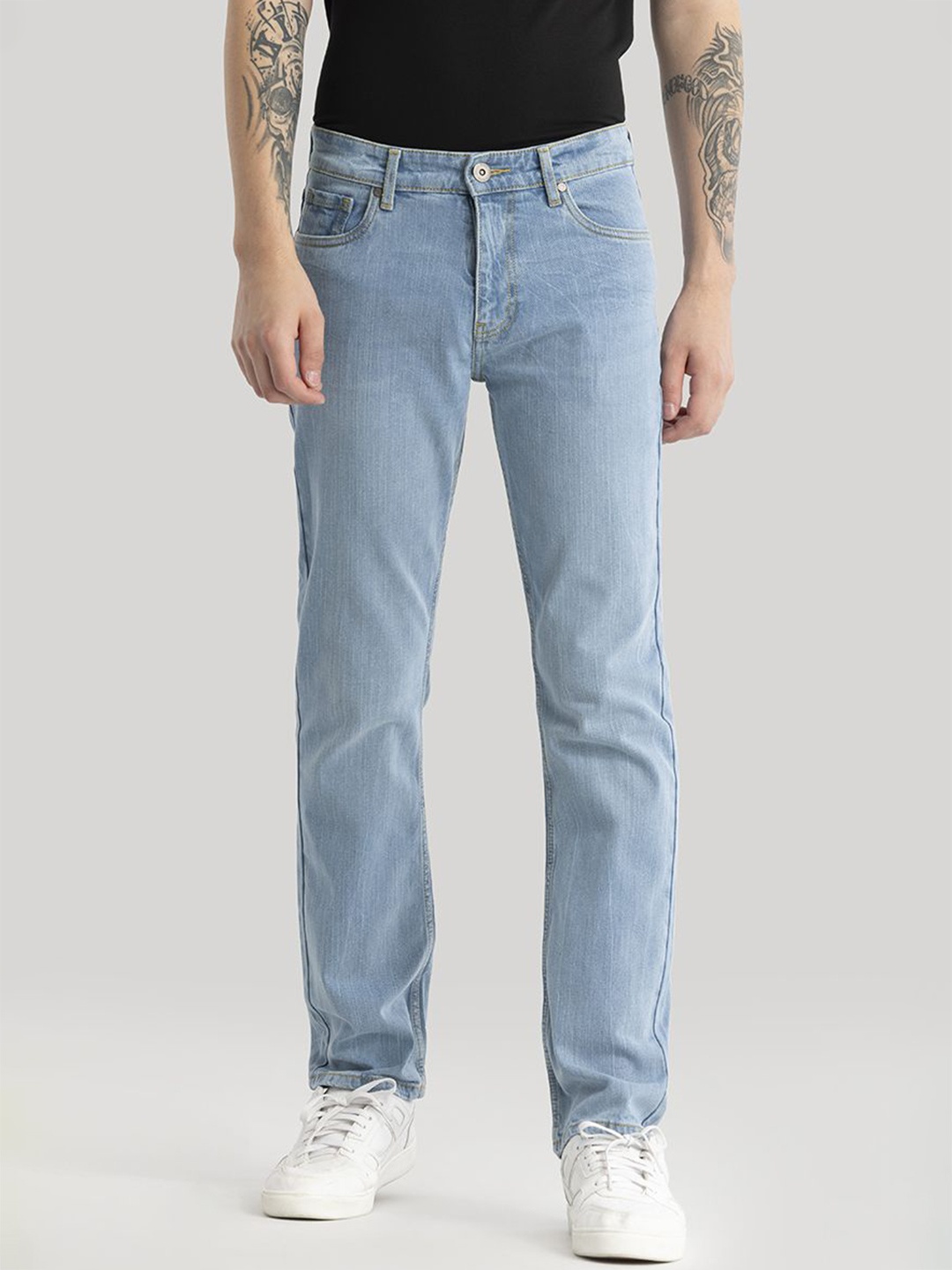 

Snitch Men Slim Fit Mid-Rise Stretchable Jeans, Blue