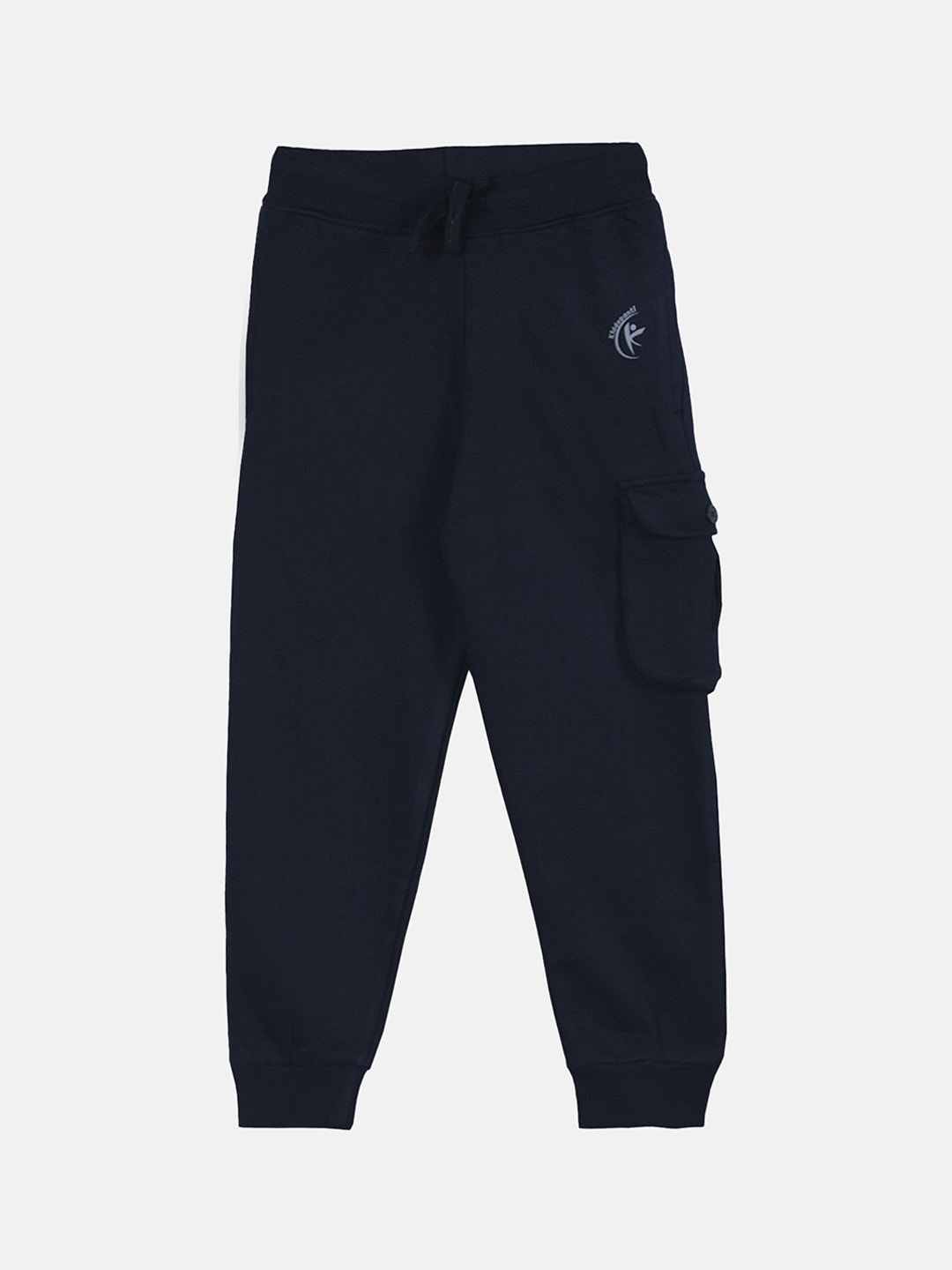 

KiddoPanti Kids Solid Mid Rise Regular Fit Jogger, Navy blue