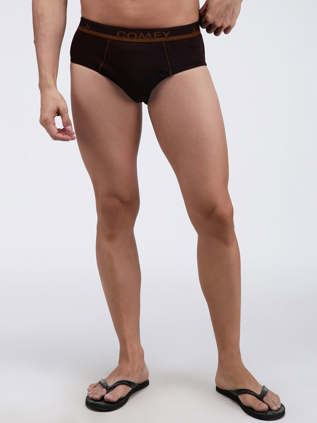 

AMUL COMFY Printed Pure Cotton Mid-Rise Basic Briefs AC-CBRIOE-CB-4XL-1PC, Coffee brown