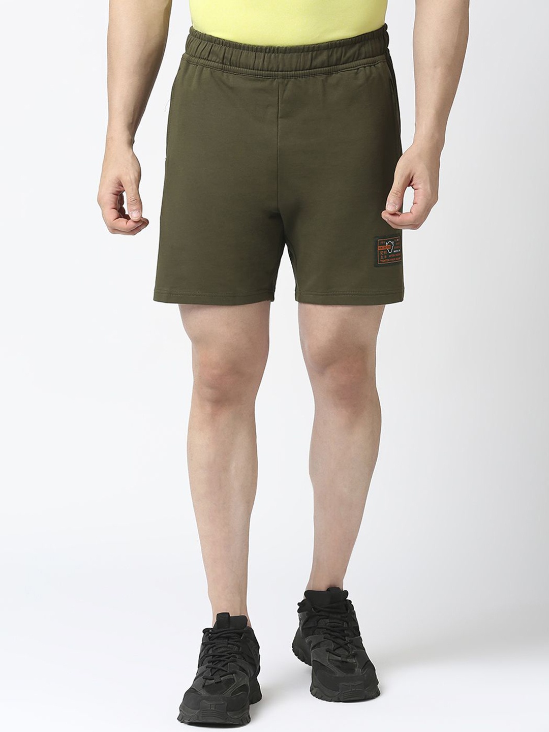 

Lovable Sport Men Regular Fit Mid-Rise Shorts, Olive