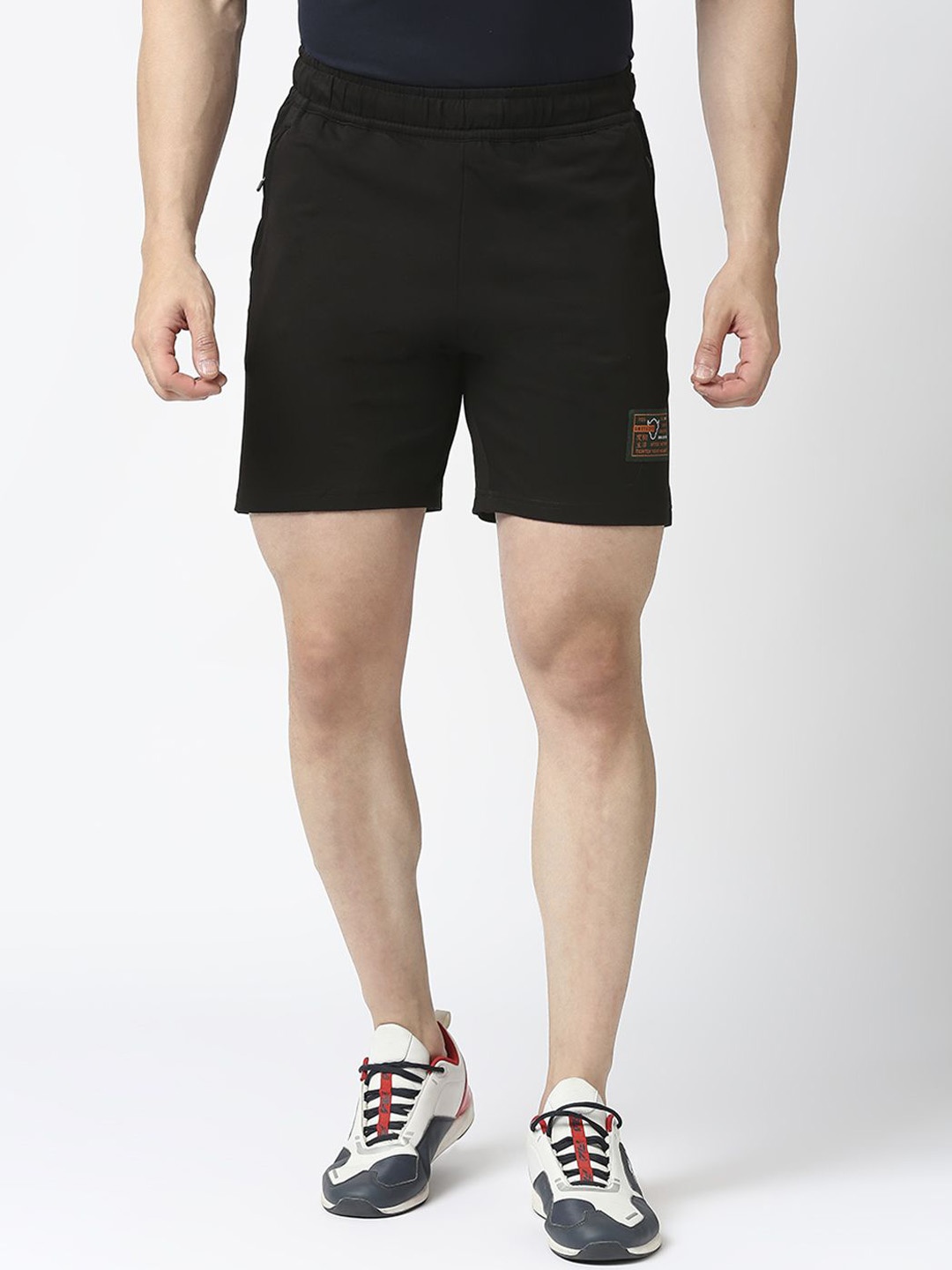 

Lovable Sport Men Regular Fit Mid-Rise Shorts, Black