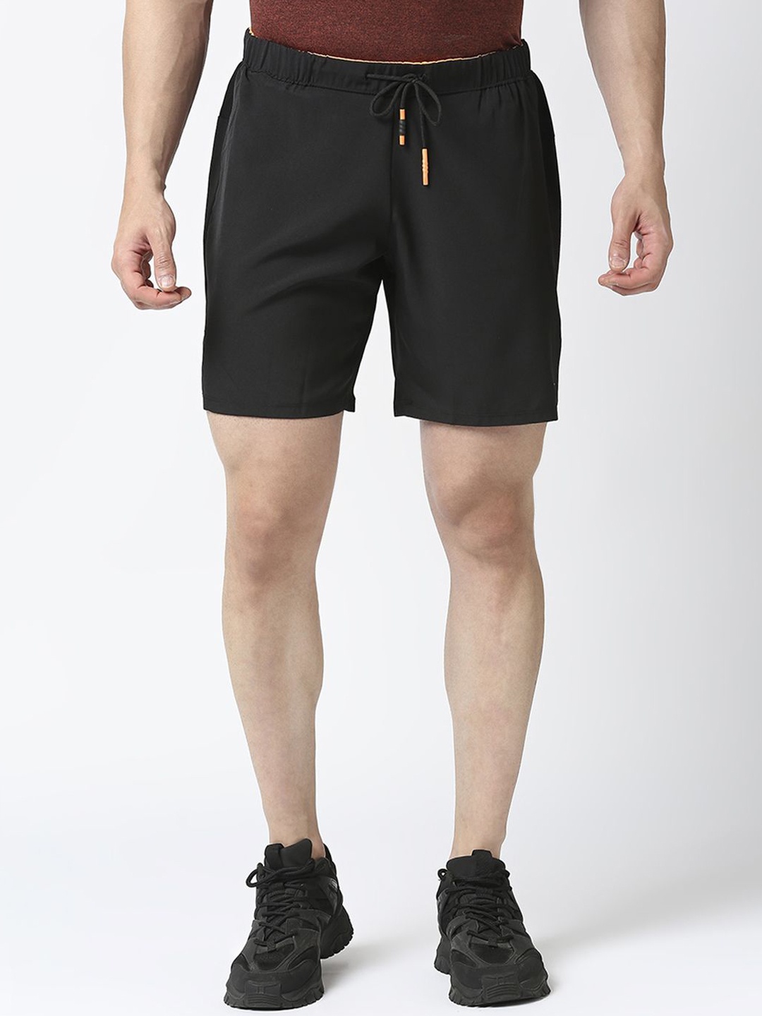 

Lovable Sport Men Running Regular Fit Mid-Rise Shorts, Black
