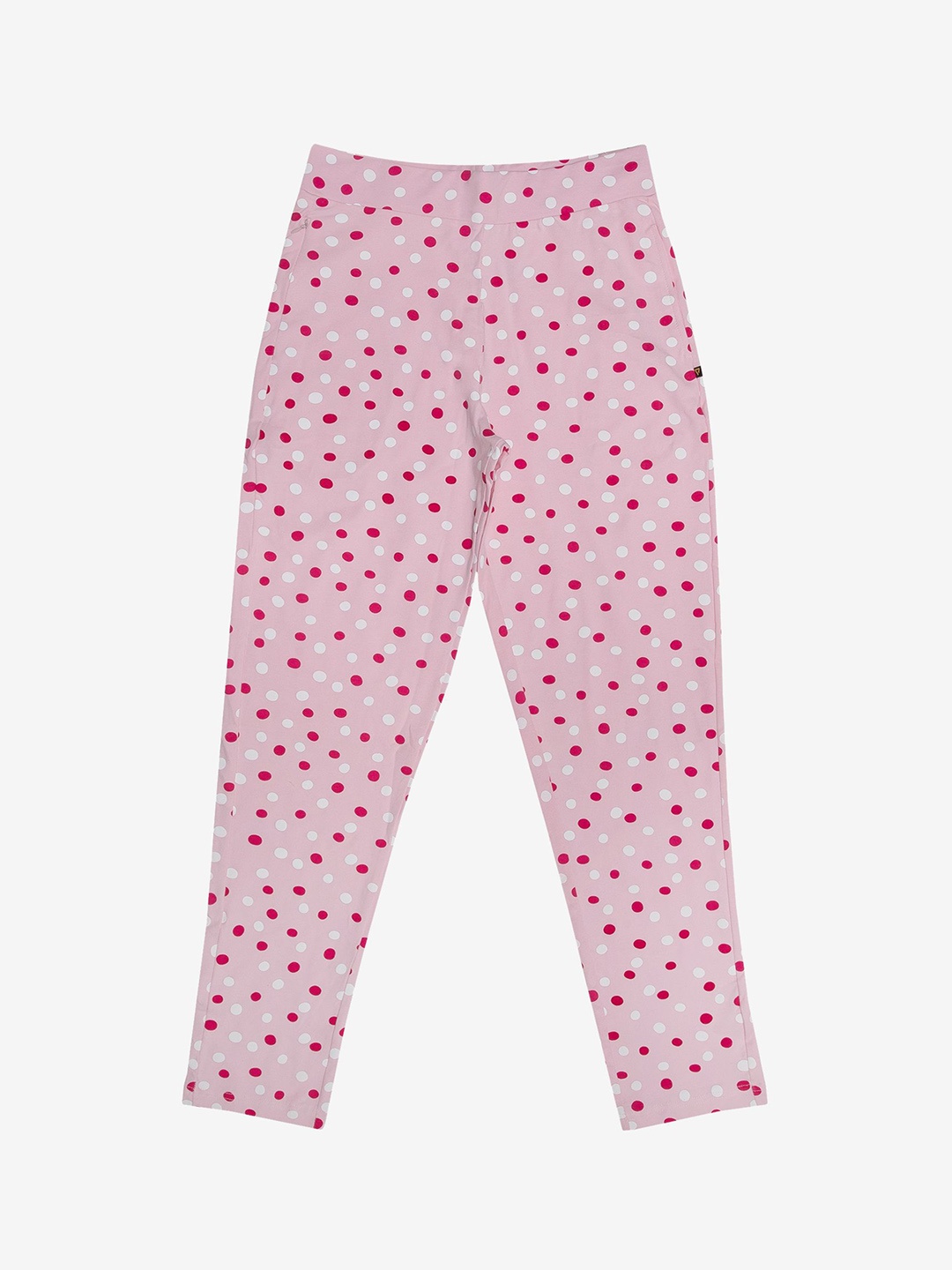 

PROTEENS Women Printed Cotton Track Pants, Pink