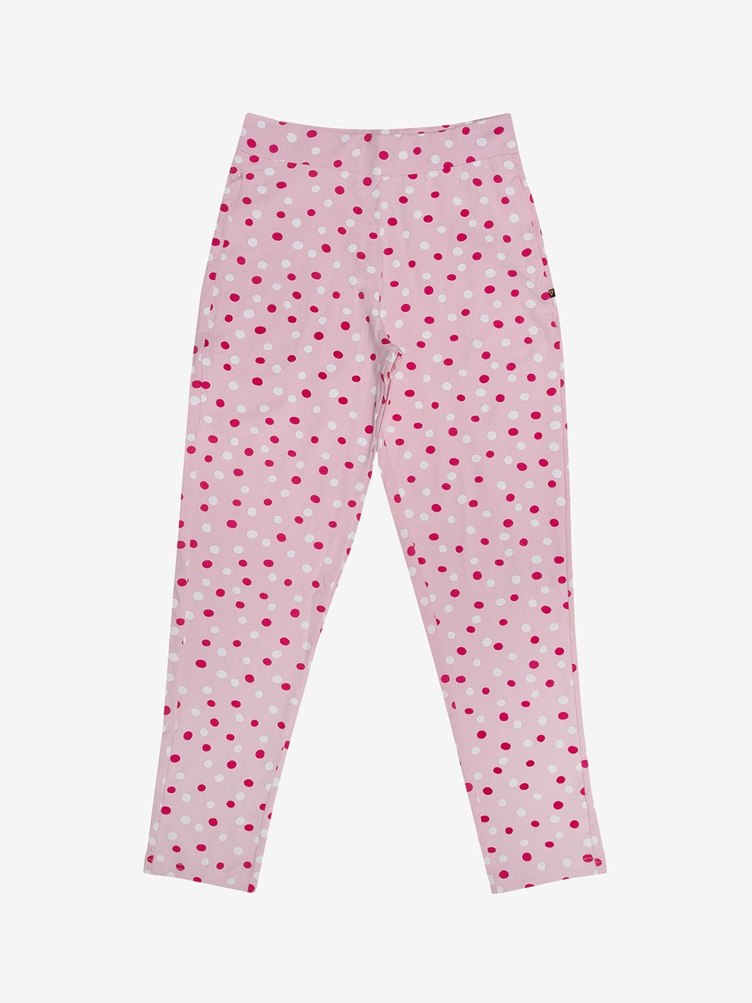 

PROTEENS Women Printed Cotton Mid Rise Track Pants, Pink