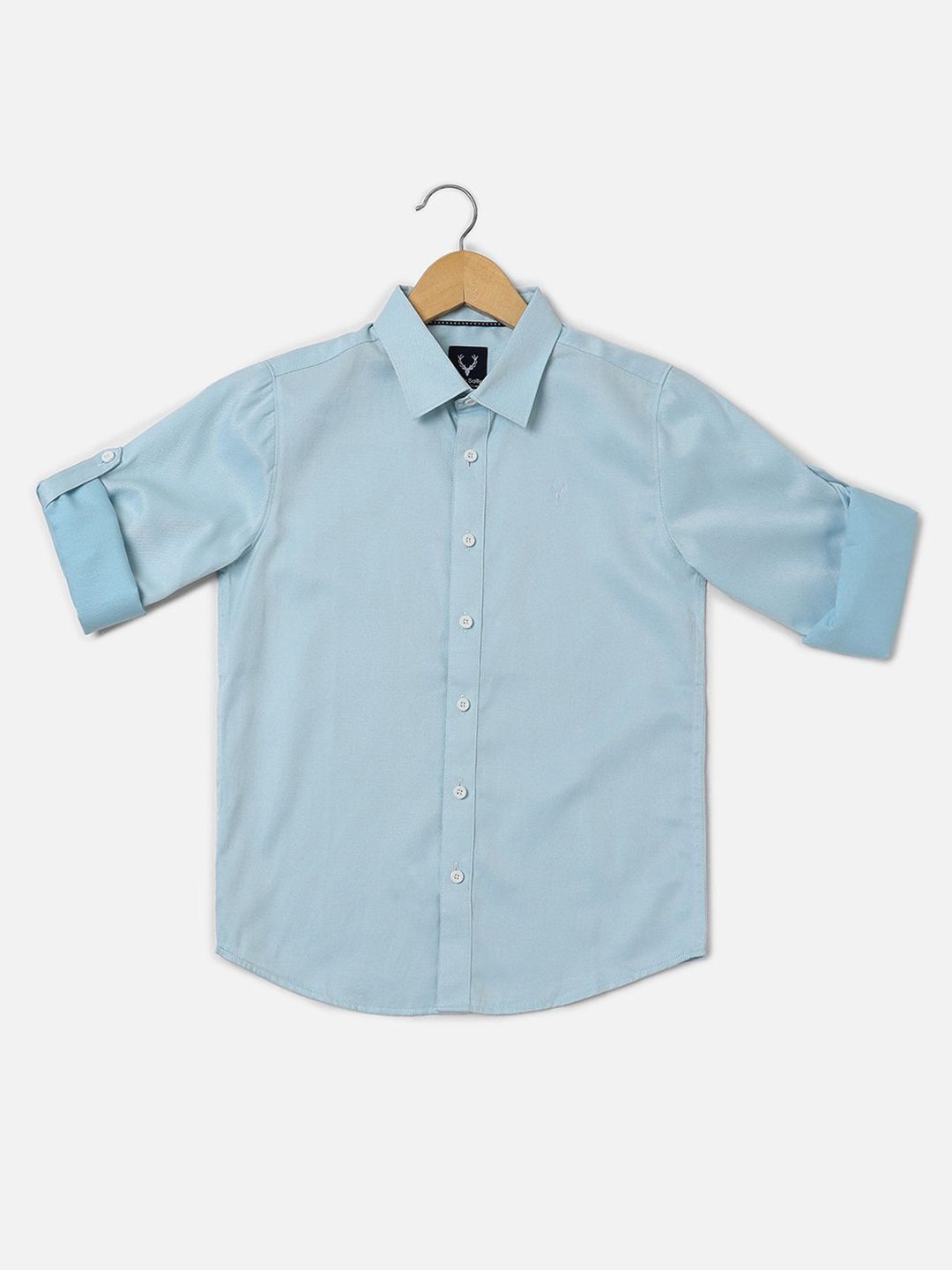 

Allen Solly Junior Boys Slim Fit Opaque Casual Shirt, Blue