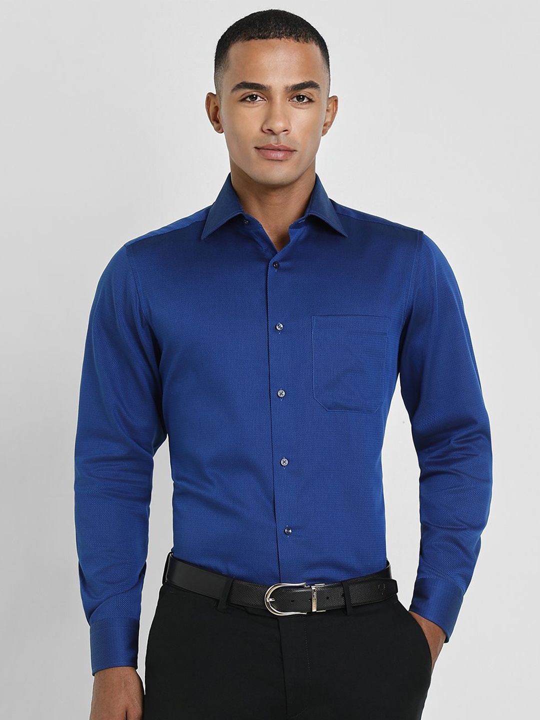 Allen Solly Sport Men Opaque Formal Shirt, Blue