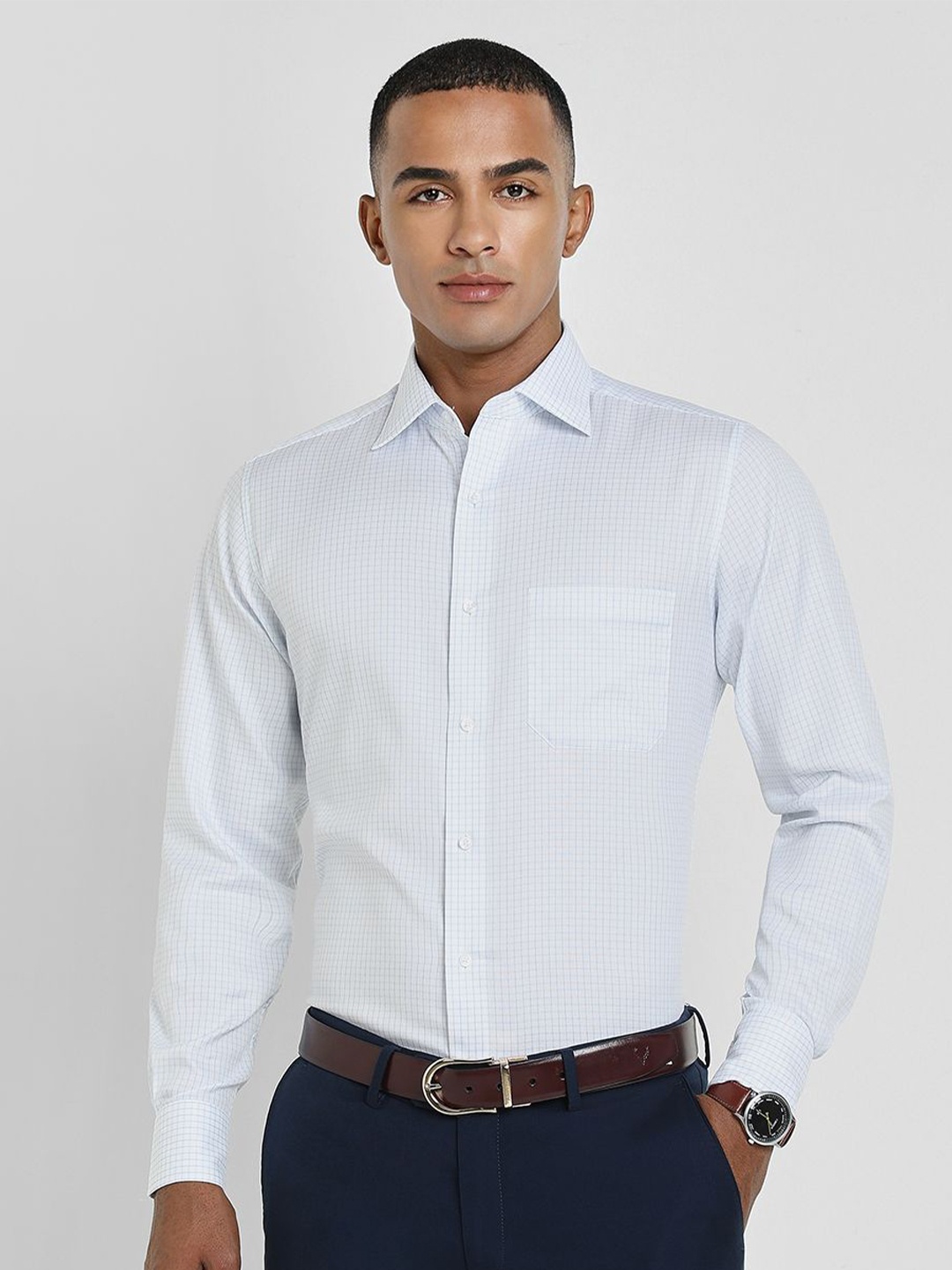 Allen Solly Sport Men Opaque Formal Shirt, White