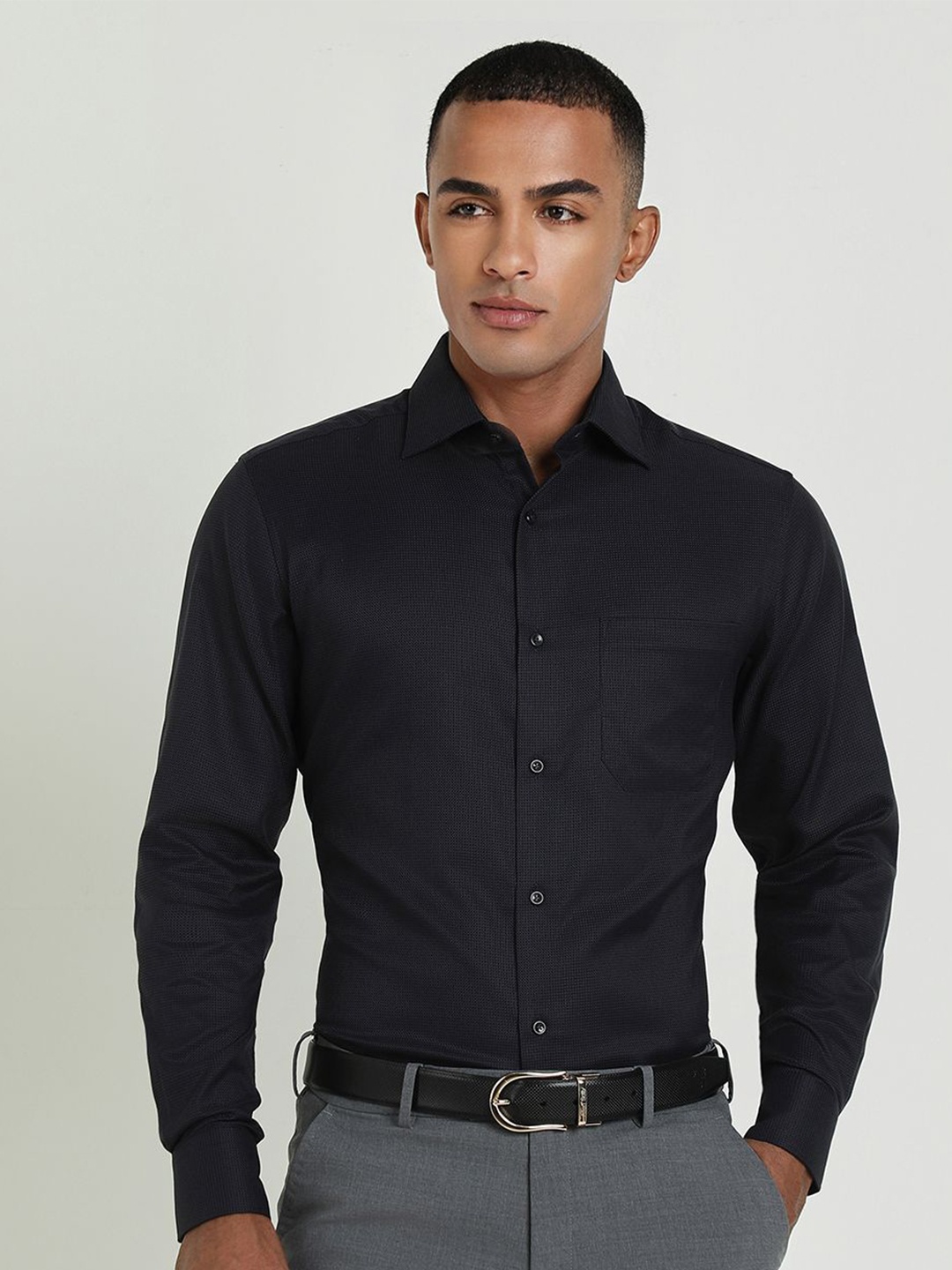 

Allen Solly Sport Men Opaque Formal Shirt, Black