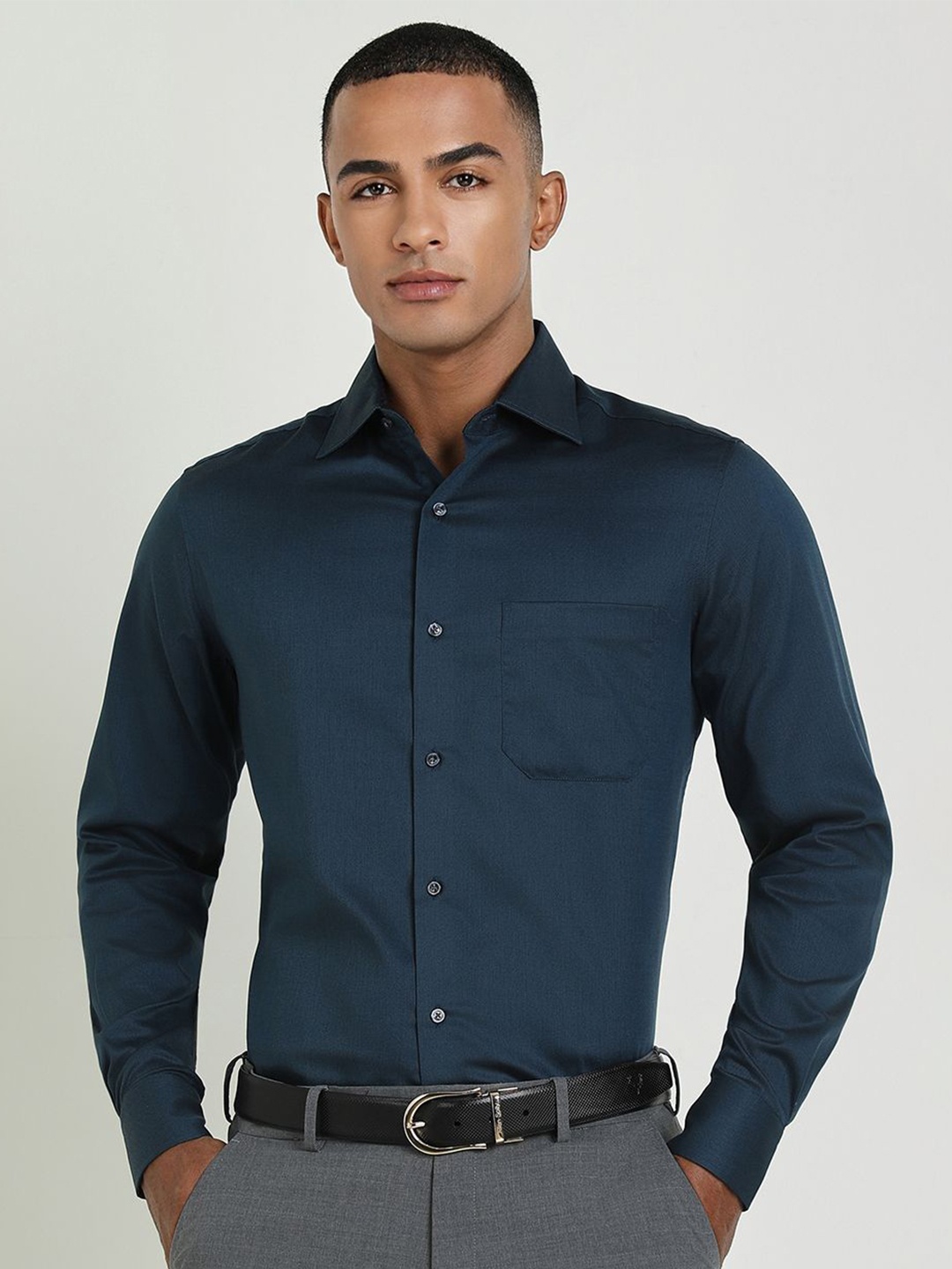 

Allen Solly Sport Men Opaque Formal Shirt, Navy blue