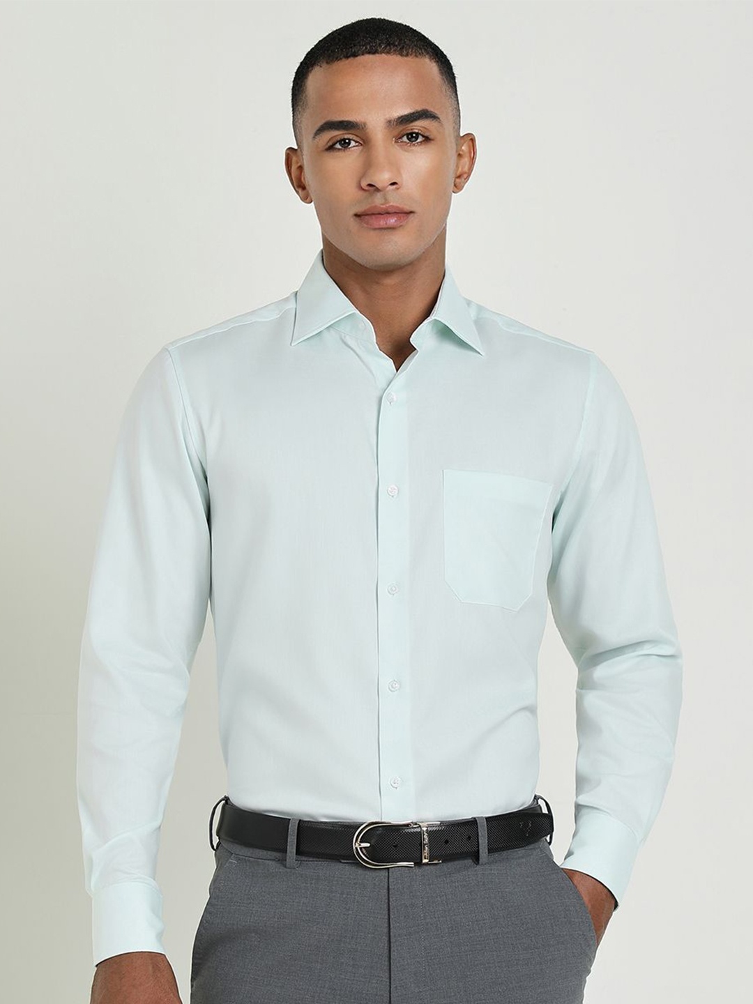

Allen Solly Sport Men Opaque Formal Shirt, Green