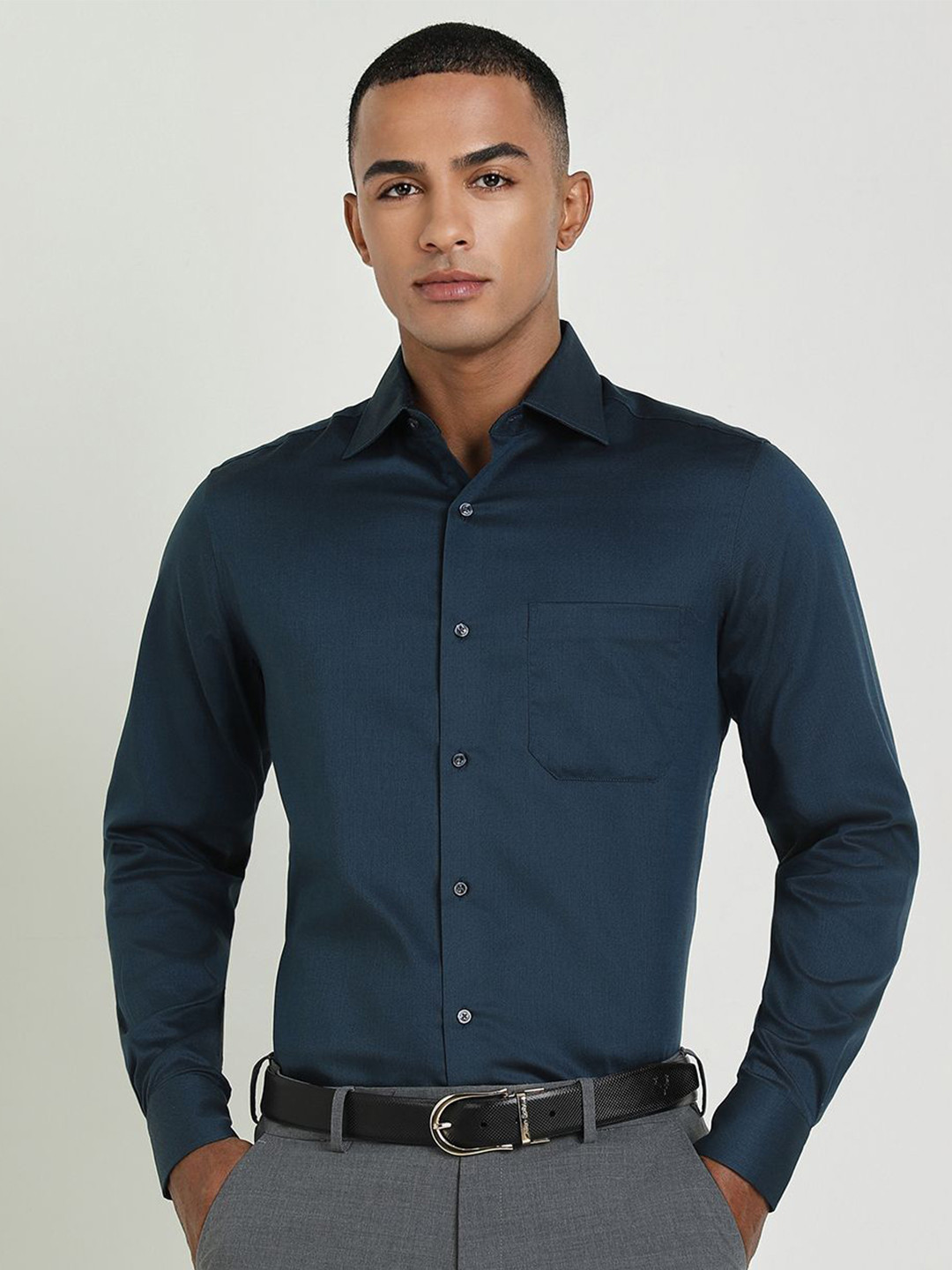 

Allen Solly Sport Men Opaque Formal Shirt, Navy blue