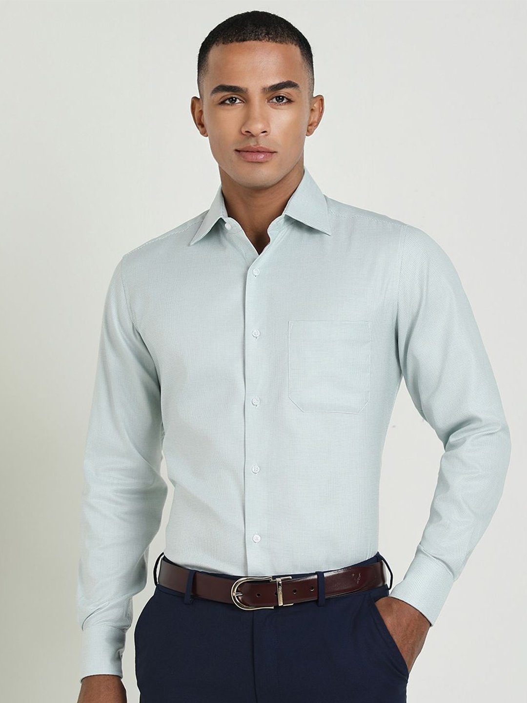 

Allen Solly Sport Men Opaque Formal Shirt, Green