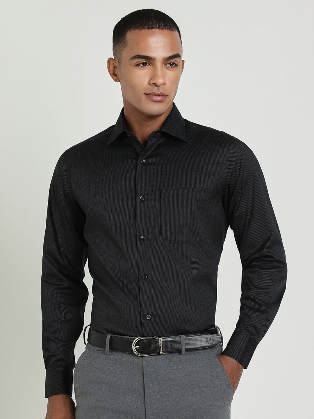 

Allen Solly Sport Men Opaque Formal Shirt, Black
