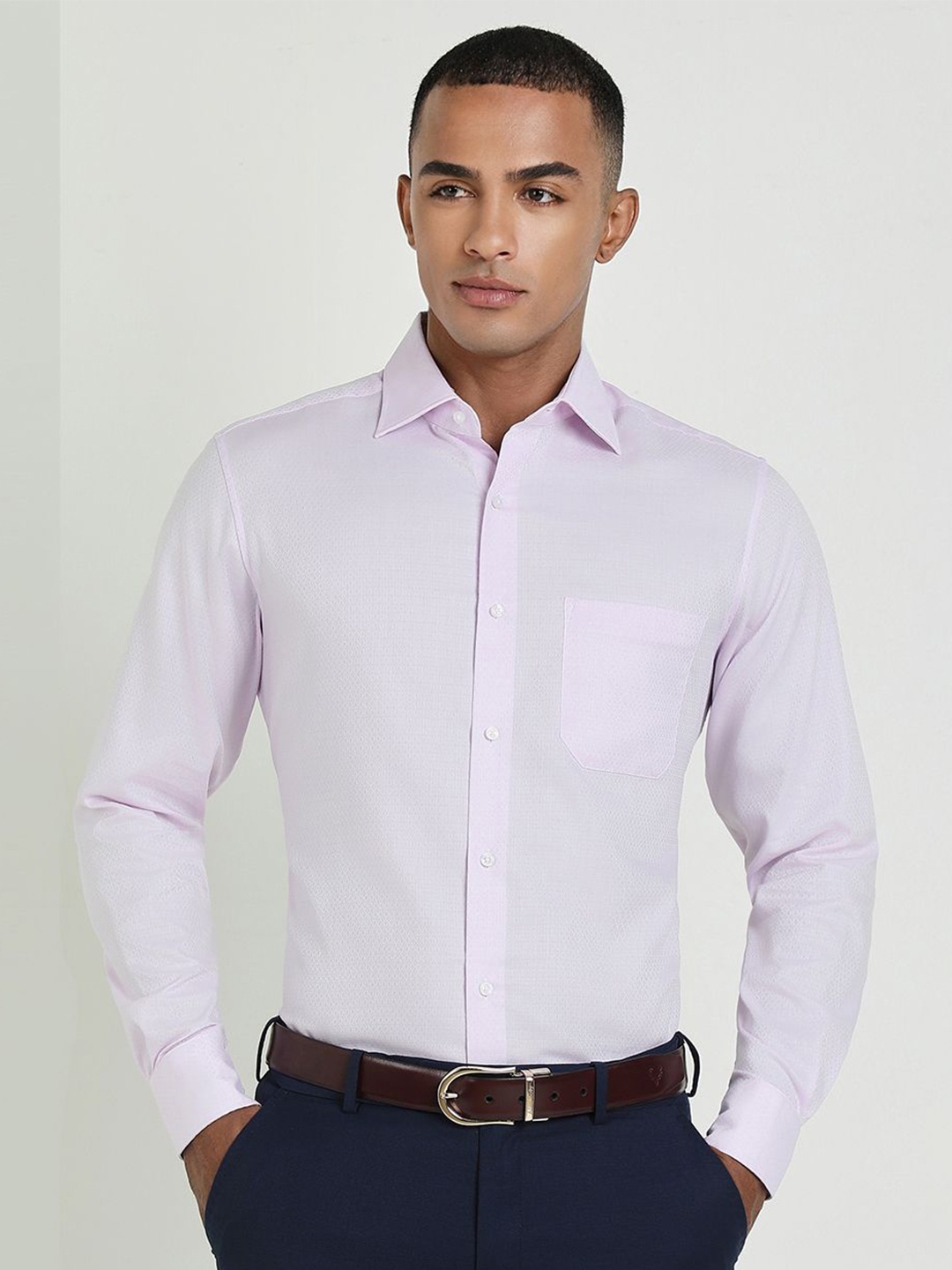 Allen Solly Sport Men Opaque Formal Shirt, Purple