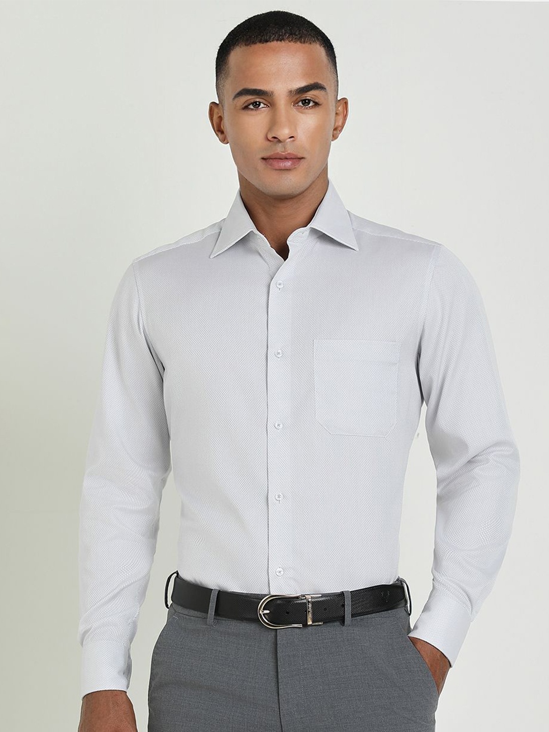 Allen Solly Sport Men Opaque Formal Shirt, White