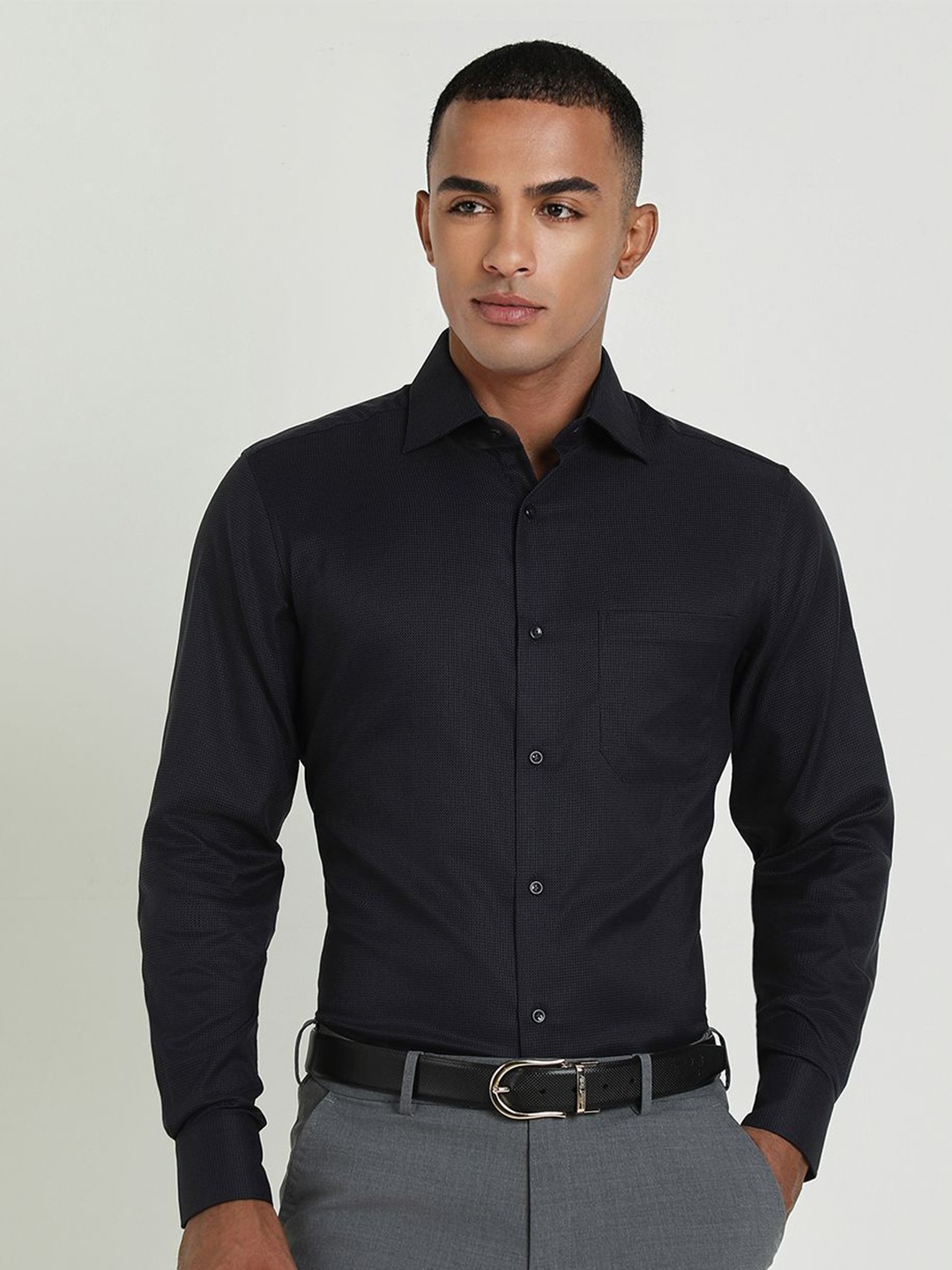 

Allen Solly Sport Men Opaque Formal Shirt, Black