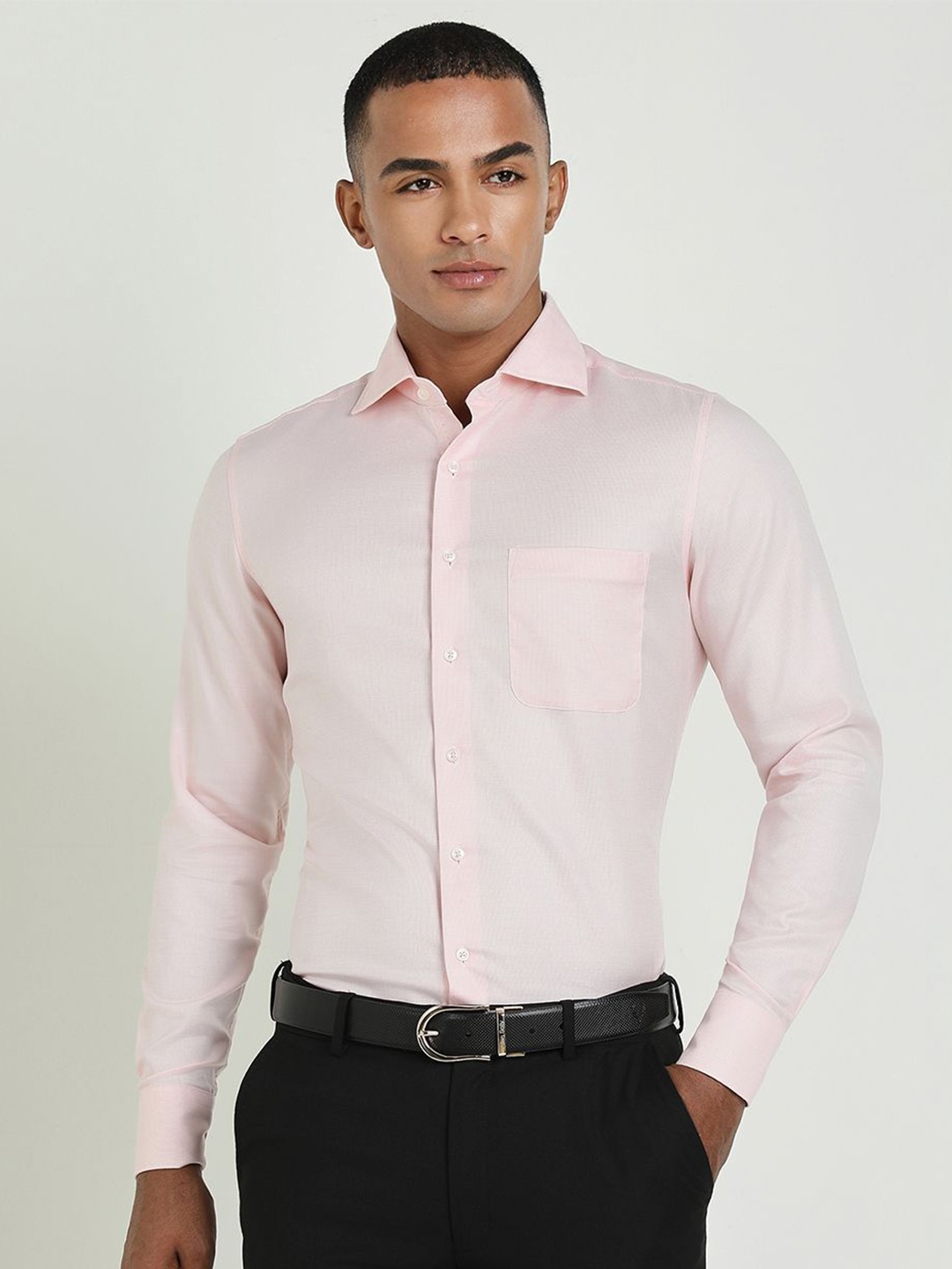 

Allen Solly Sport Men Slim Fit Opaque Formal Shirt, Peach