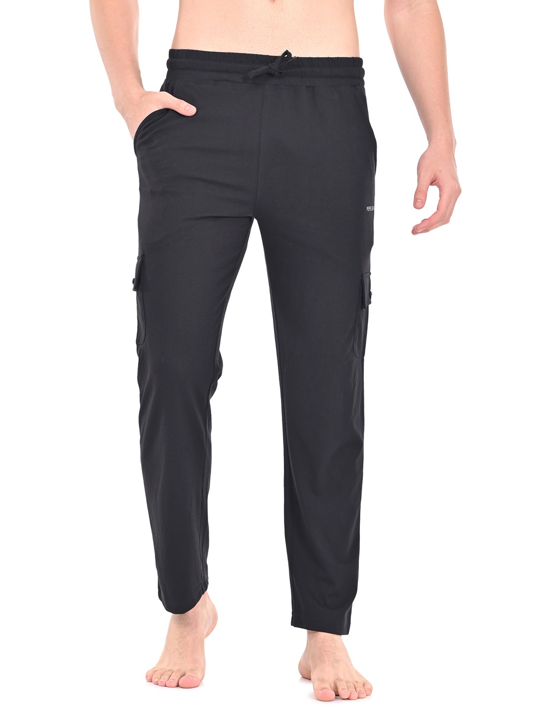 

Pepe Jeans Men Solid Regular Fit Stretchable Jogger Lounge Pants, Black